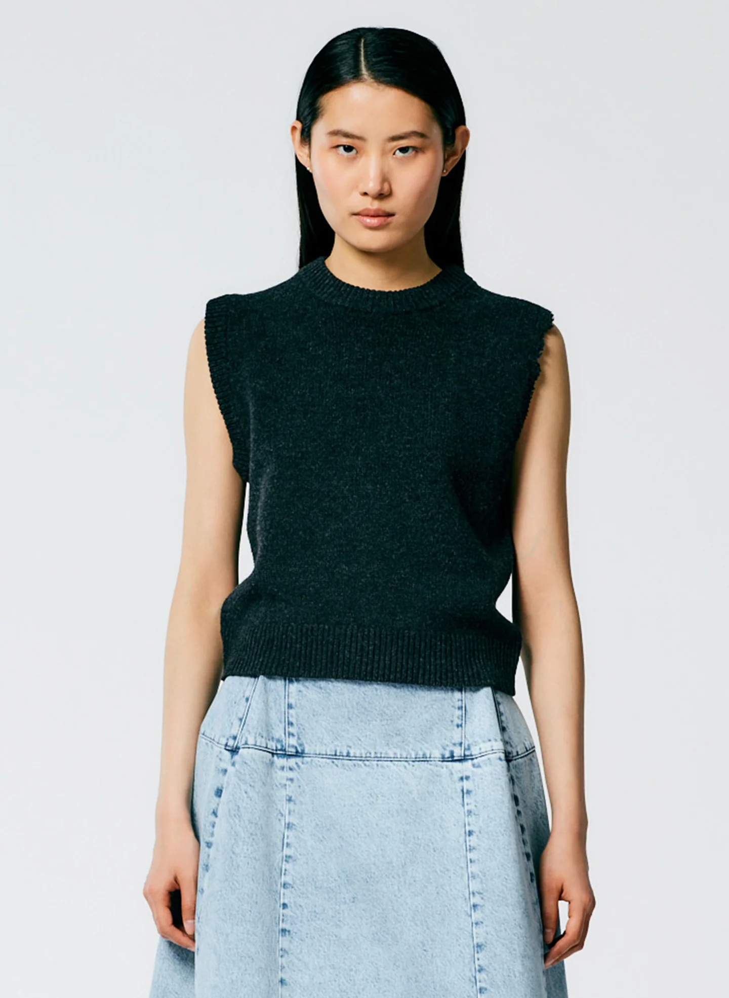 Soft Lambswool Distressed Vest