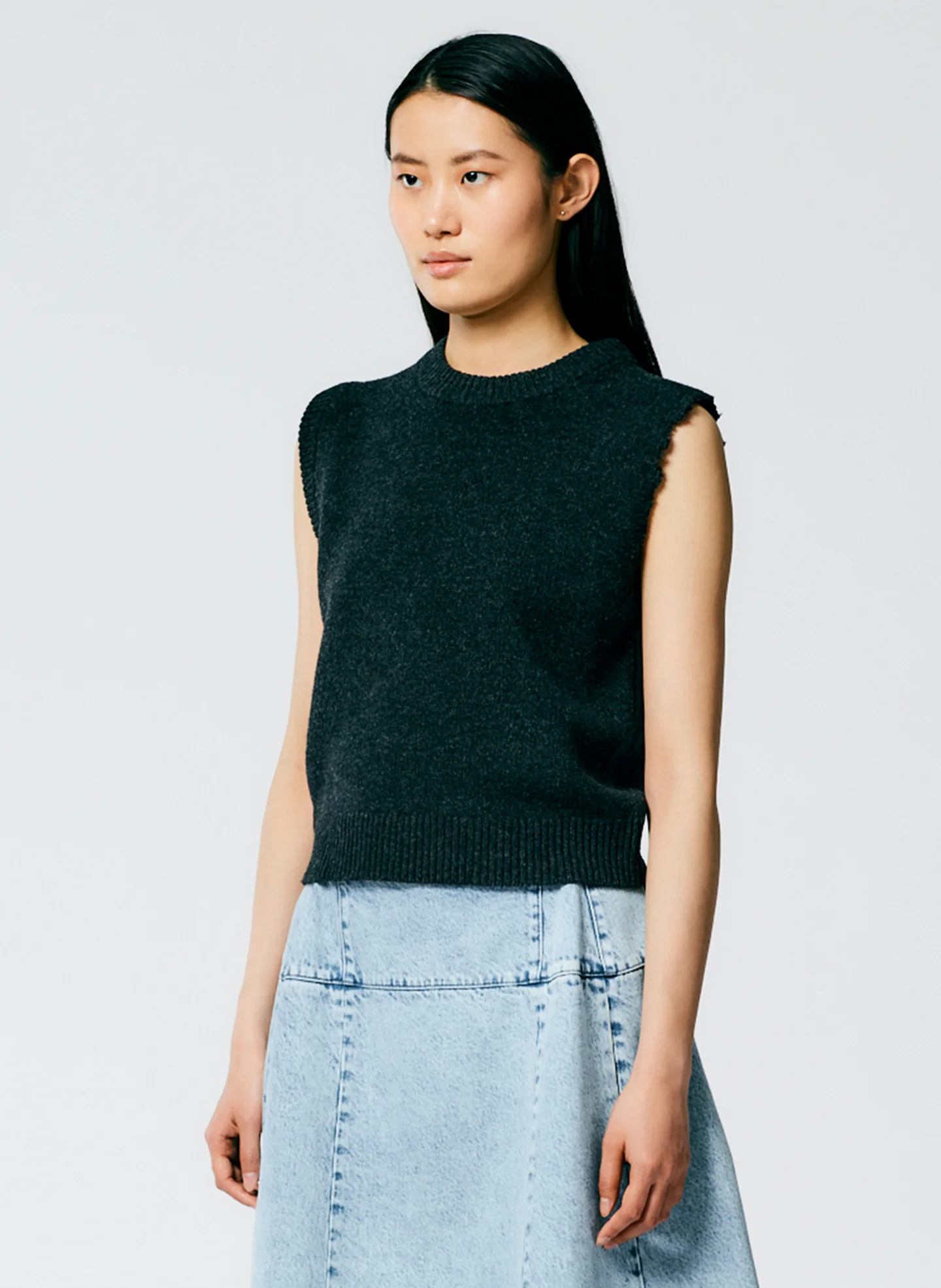 Soft Lambswool Distressed Vest - Image 3