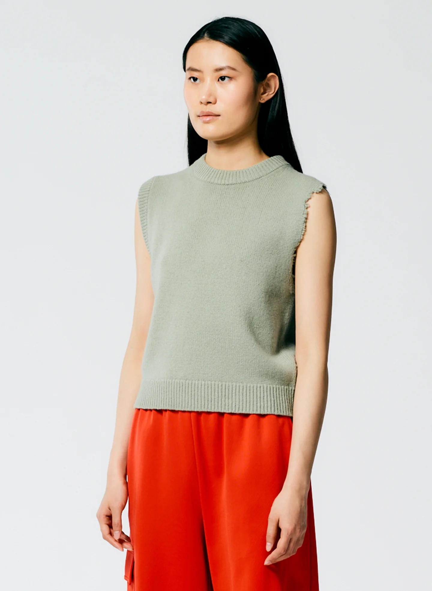 Soft Lambswool Distressed Vest - Image 3