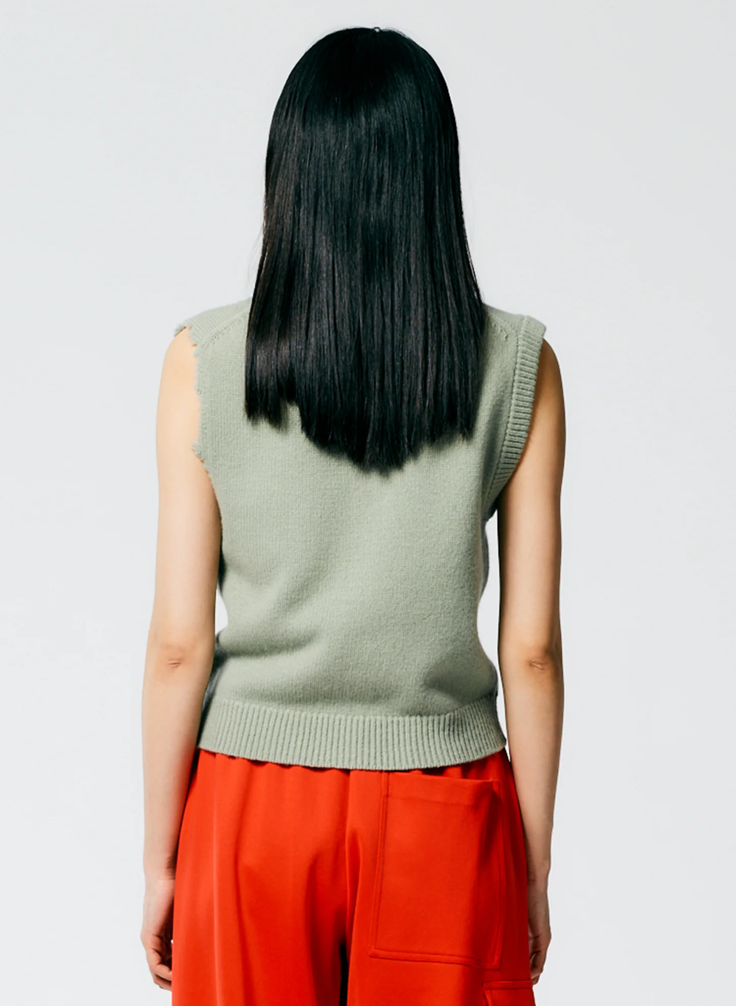 Soft Lambswool Distressed Vest - Image 4