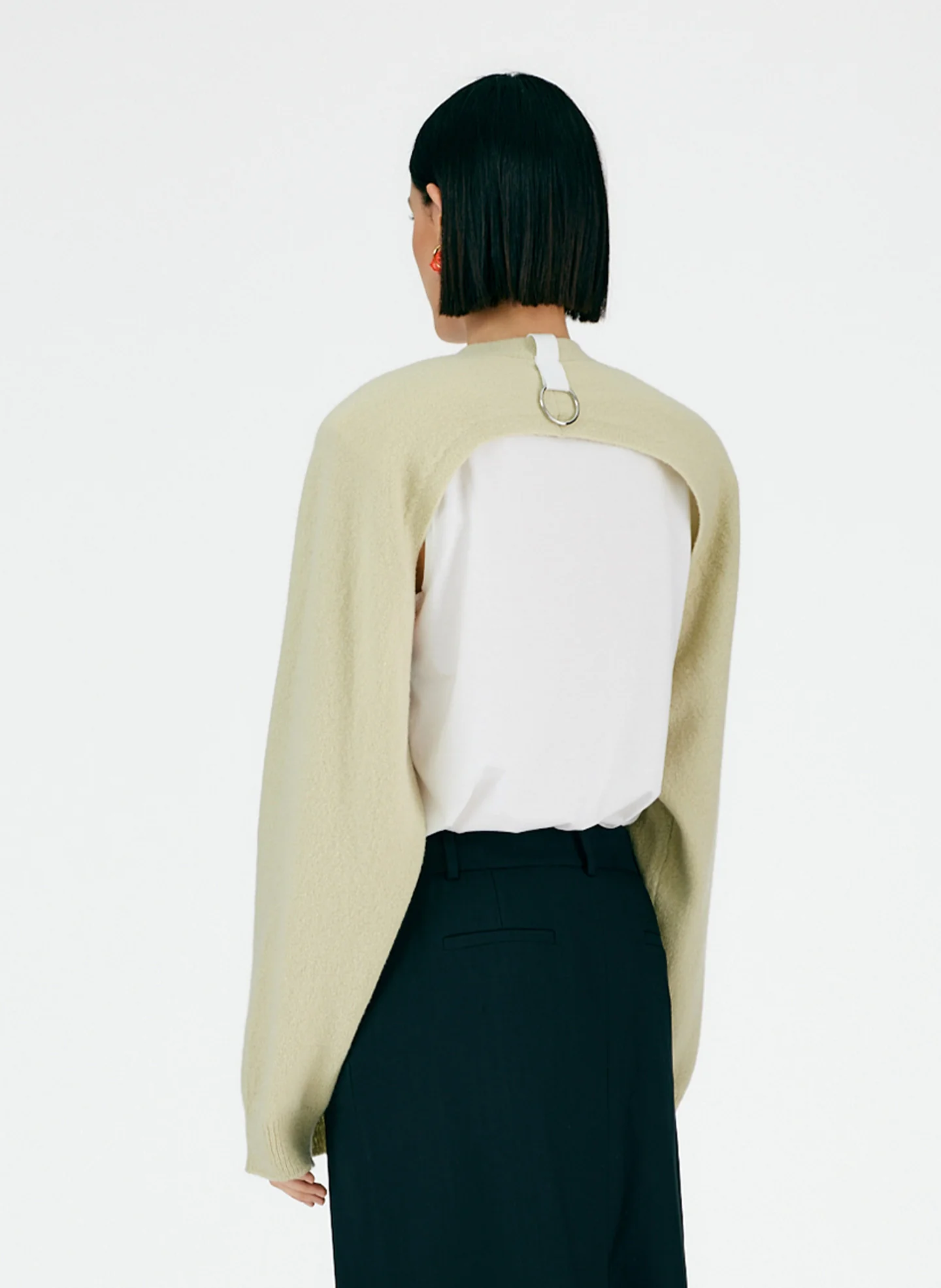 Soft Lambswool Half Cardigan - Image 5