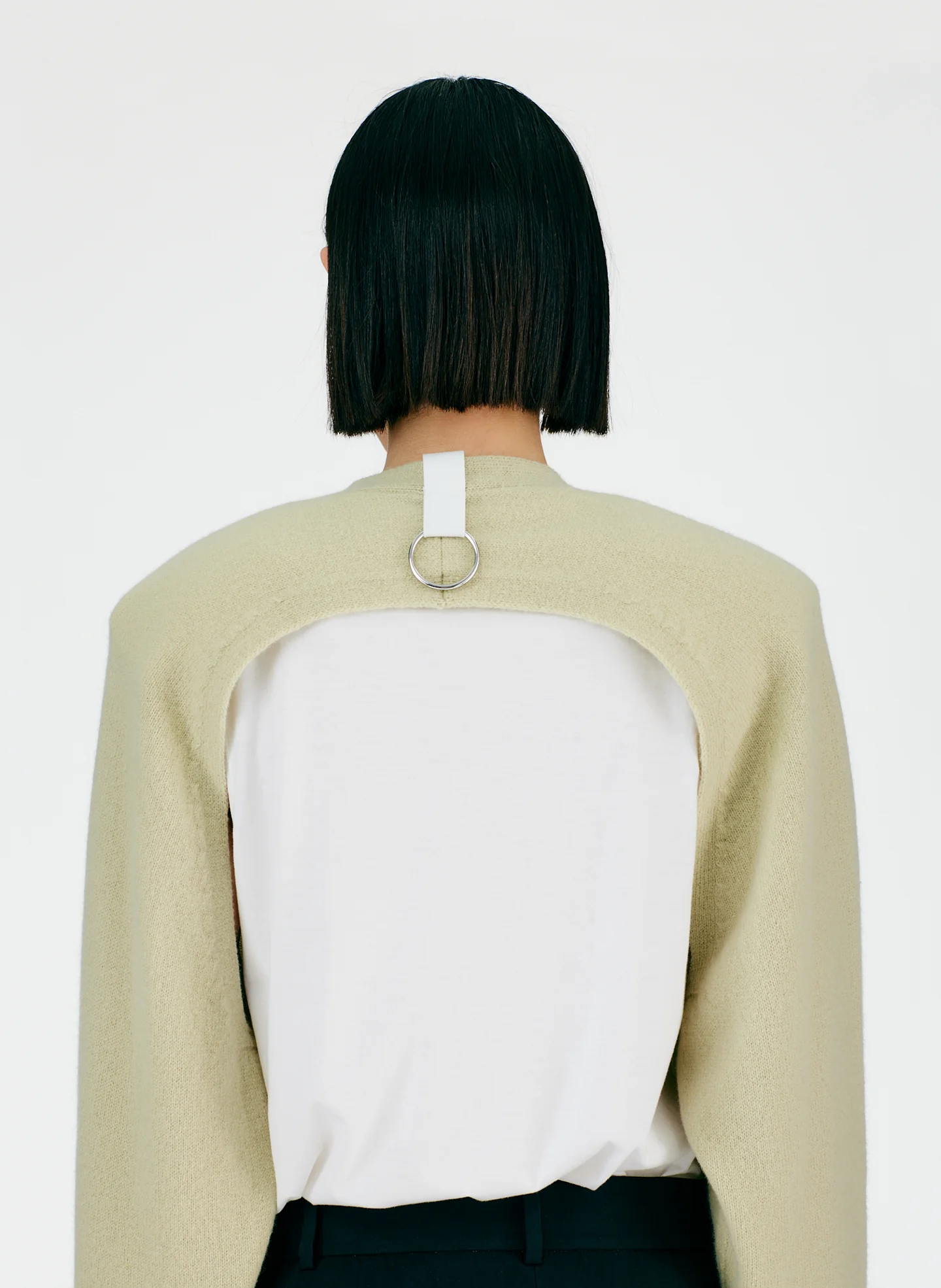 Soft Lambswool Half Cardigan - Image 6