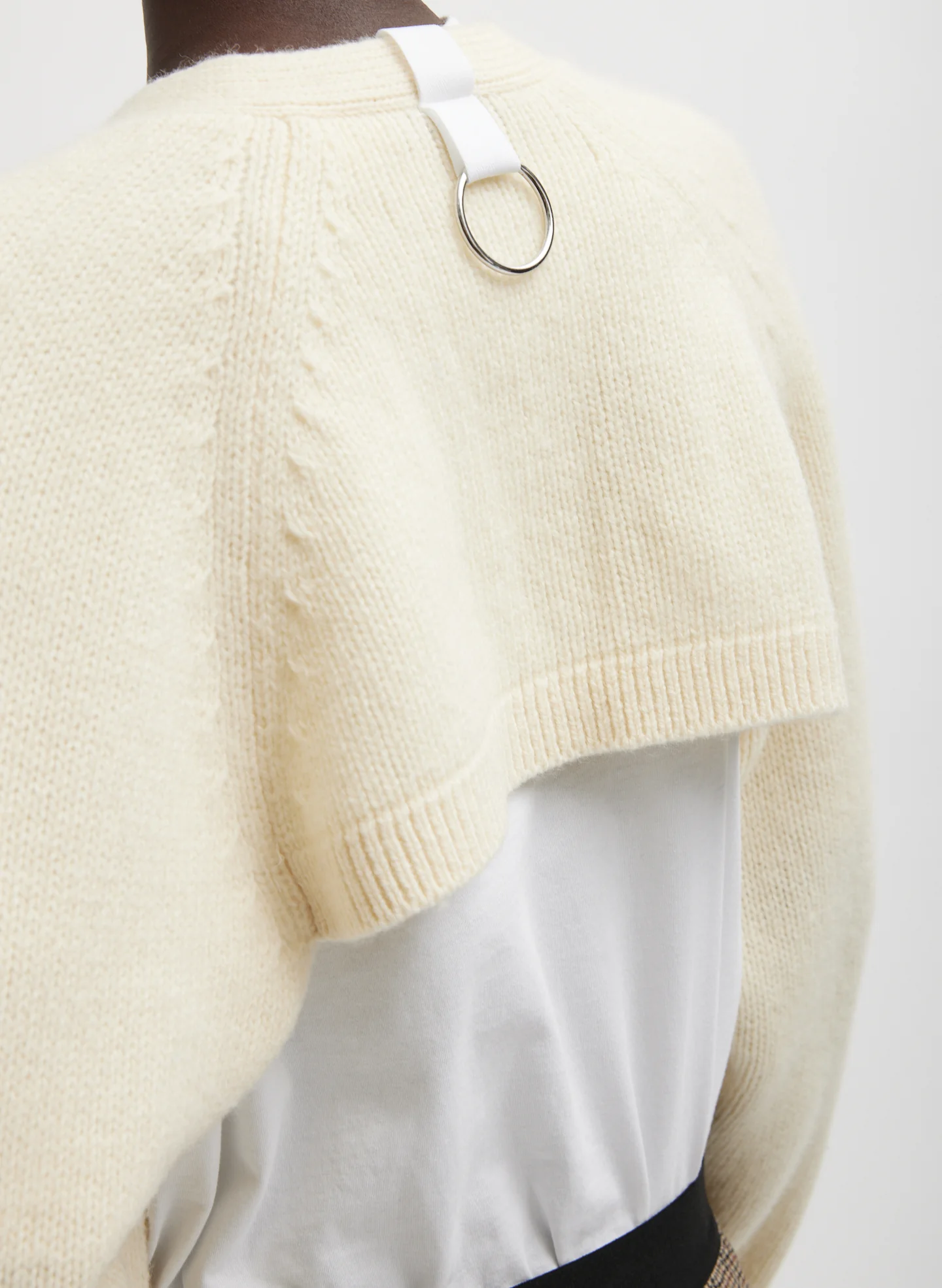 Soft Lambswool Half Cardigan - Image 3