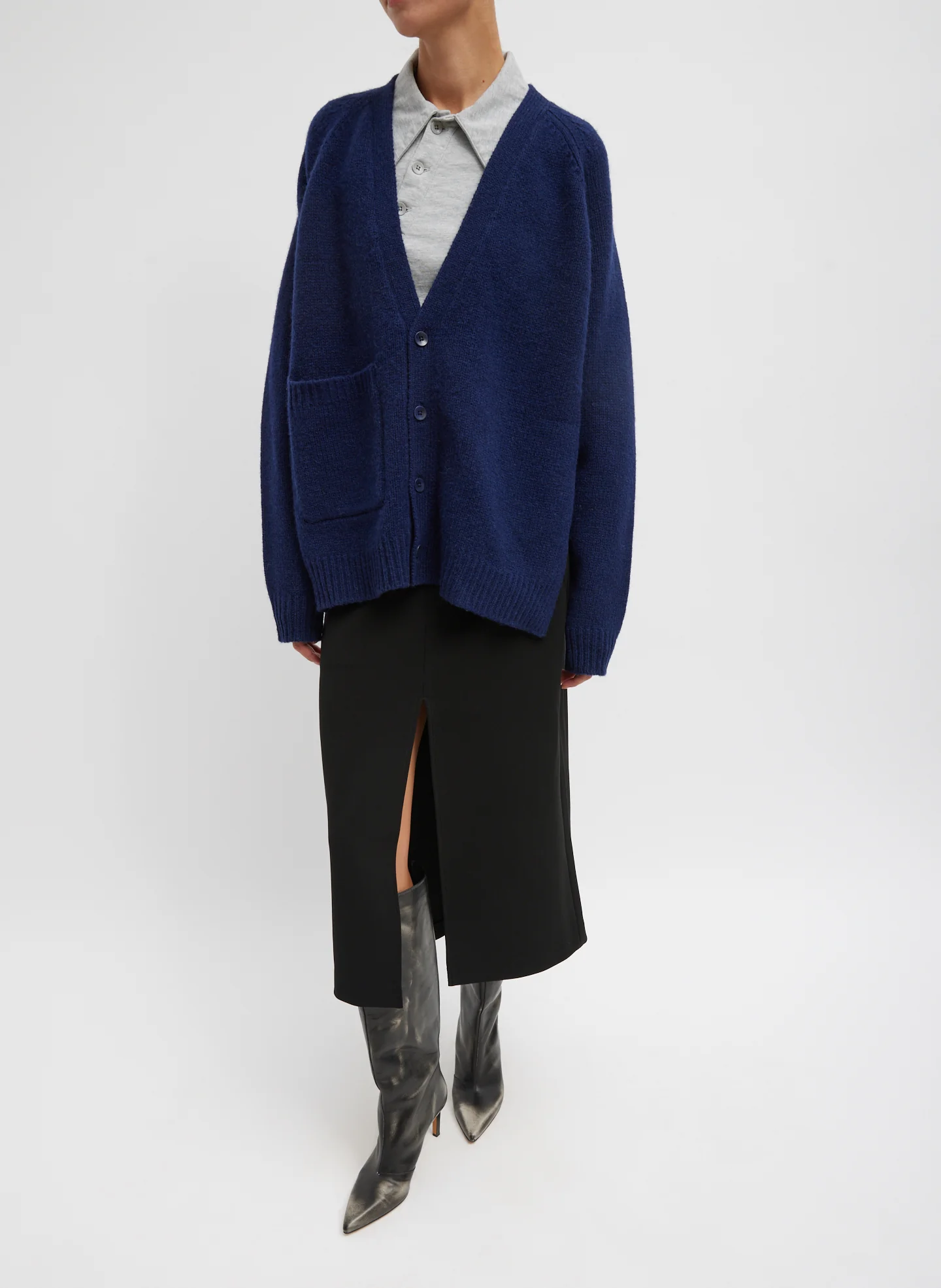 Soft Lambswool Half Cardigan