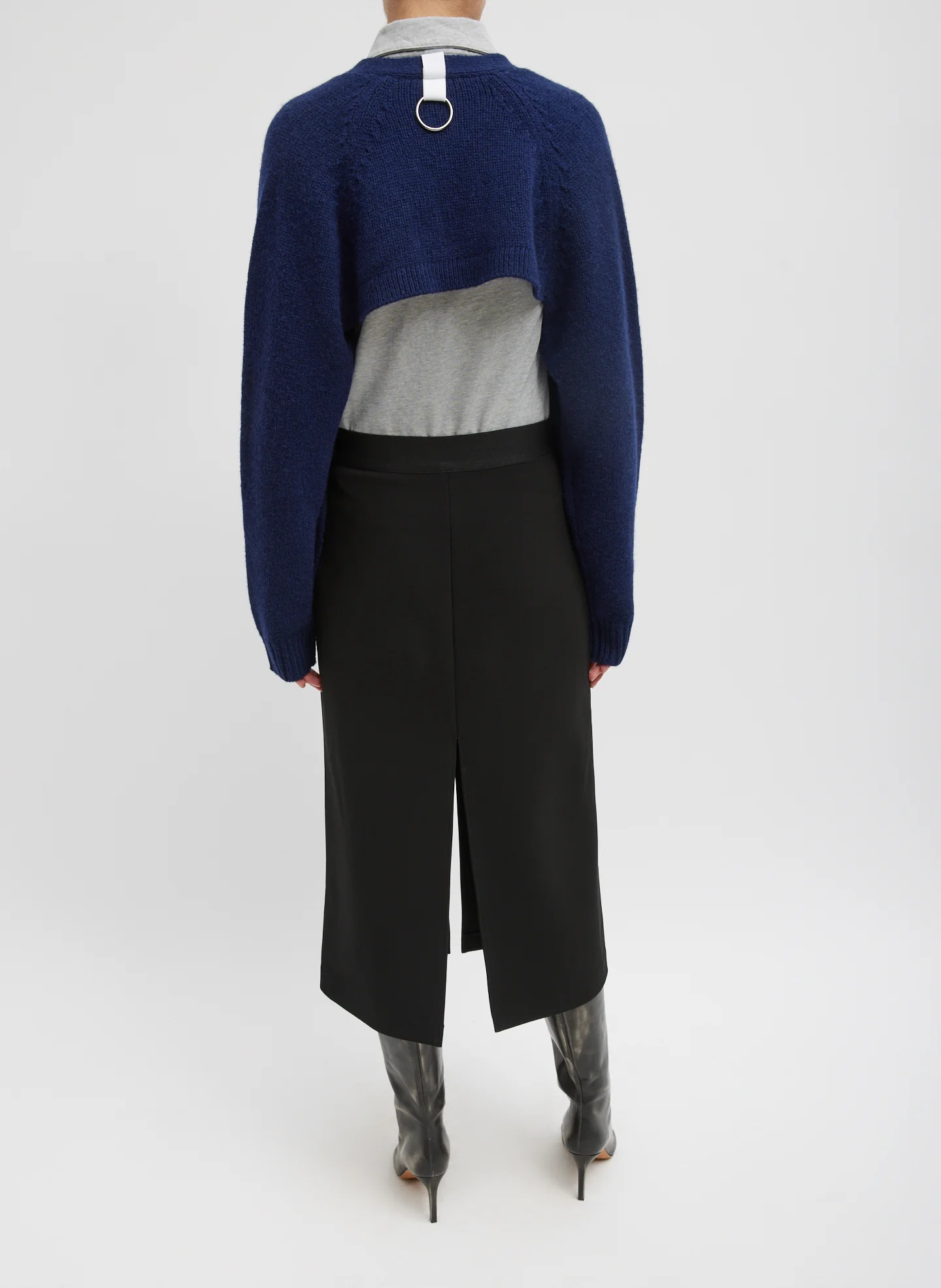 Soft Lambswool Half Cardigan - Image 3