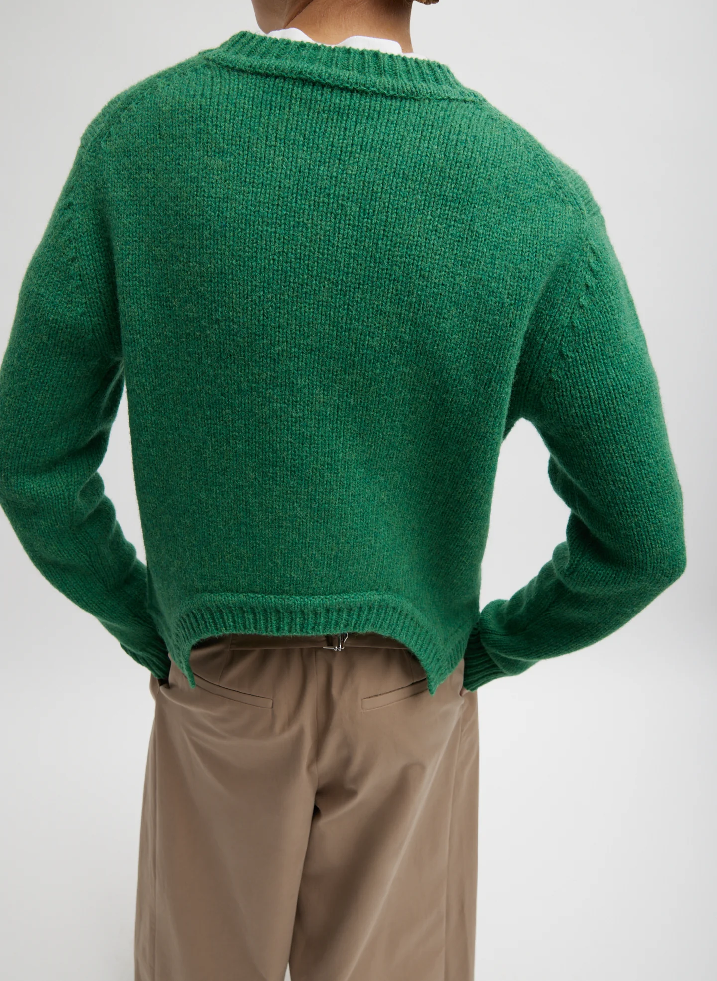 Soft Lambswool Shrunken Crewneck Pullover - Image 3