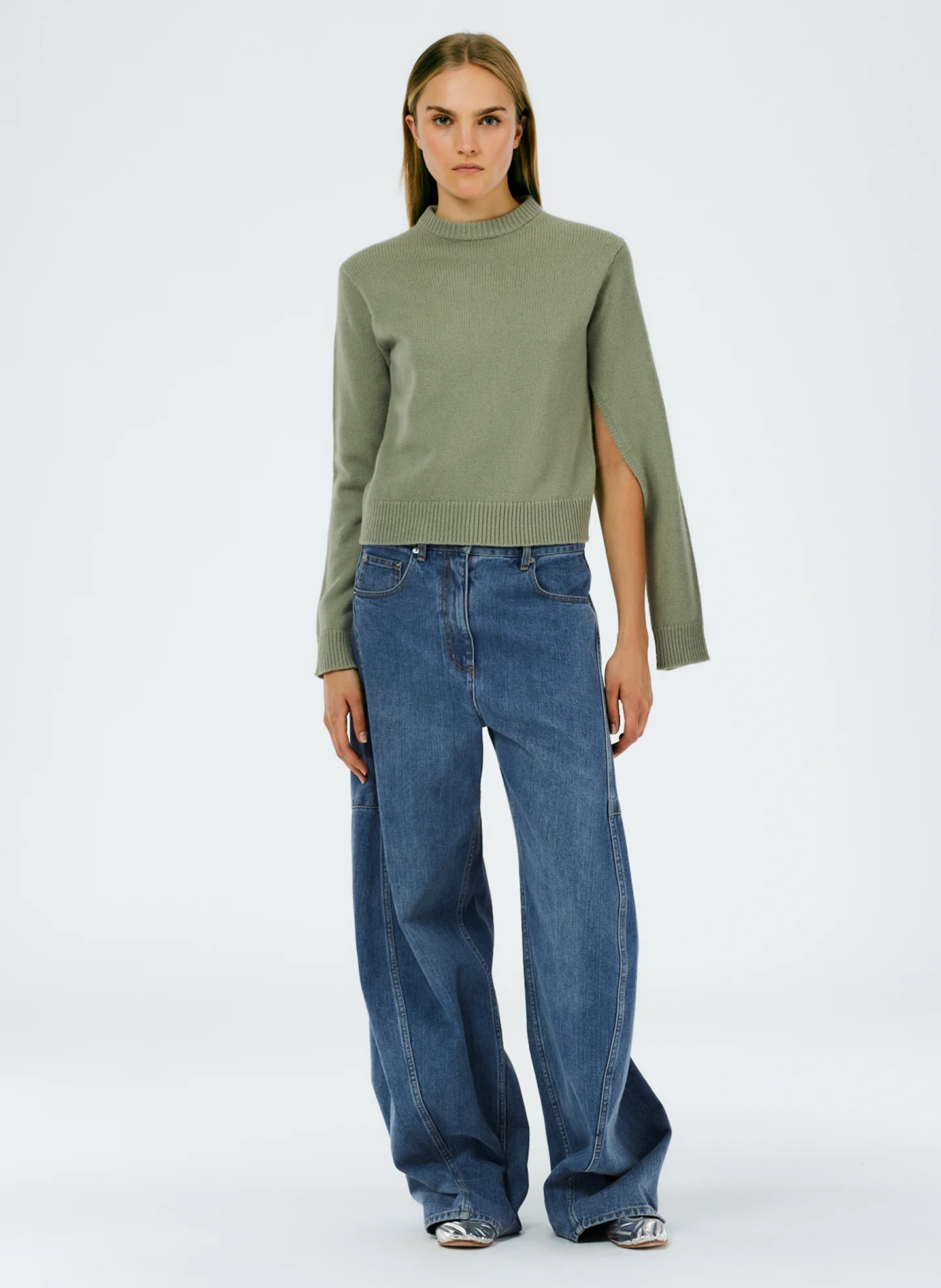 Soft Lambswool Shrunken Crewneck Pullover - Image 4