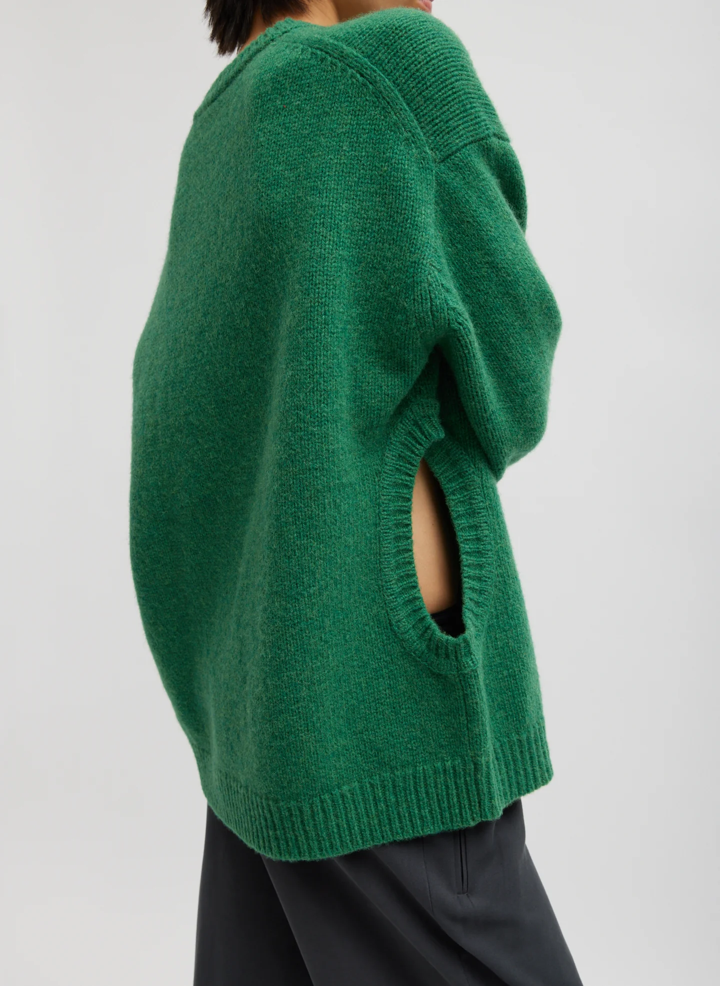 Soft Lambswool Sweater With Cut Out Detail - Image 3