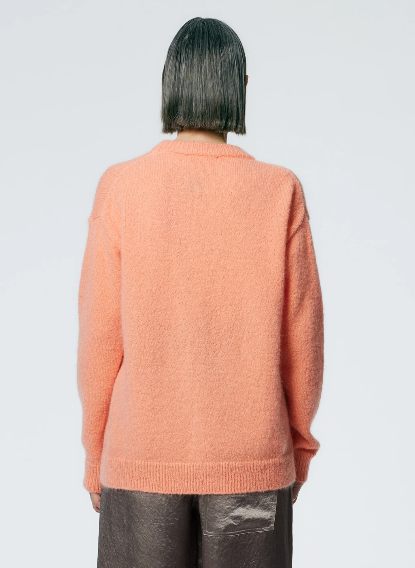 Soft Mohair Crewneck Easy Pullover - Image 4