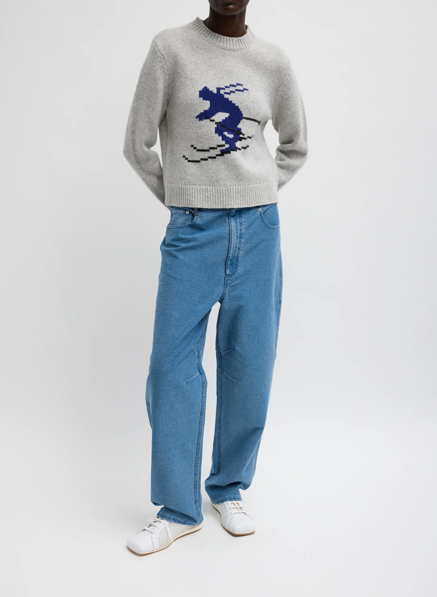 Soft Wool Ski Shrunken Sweater - Image 4
