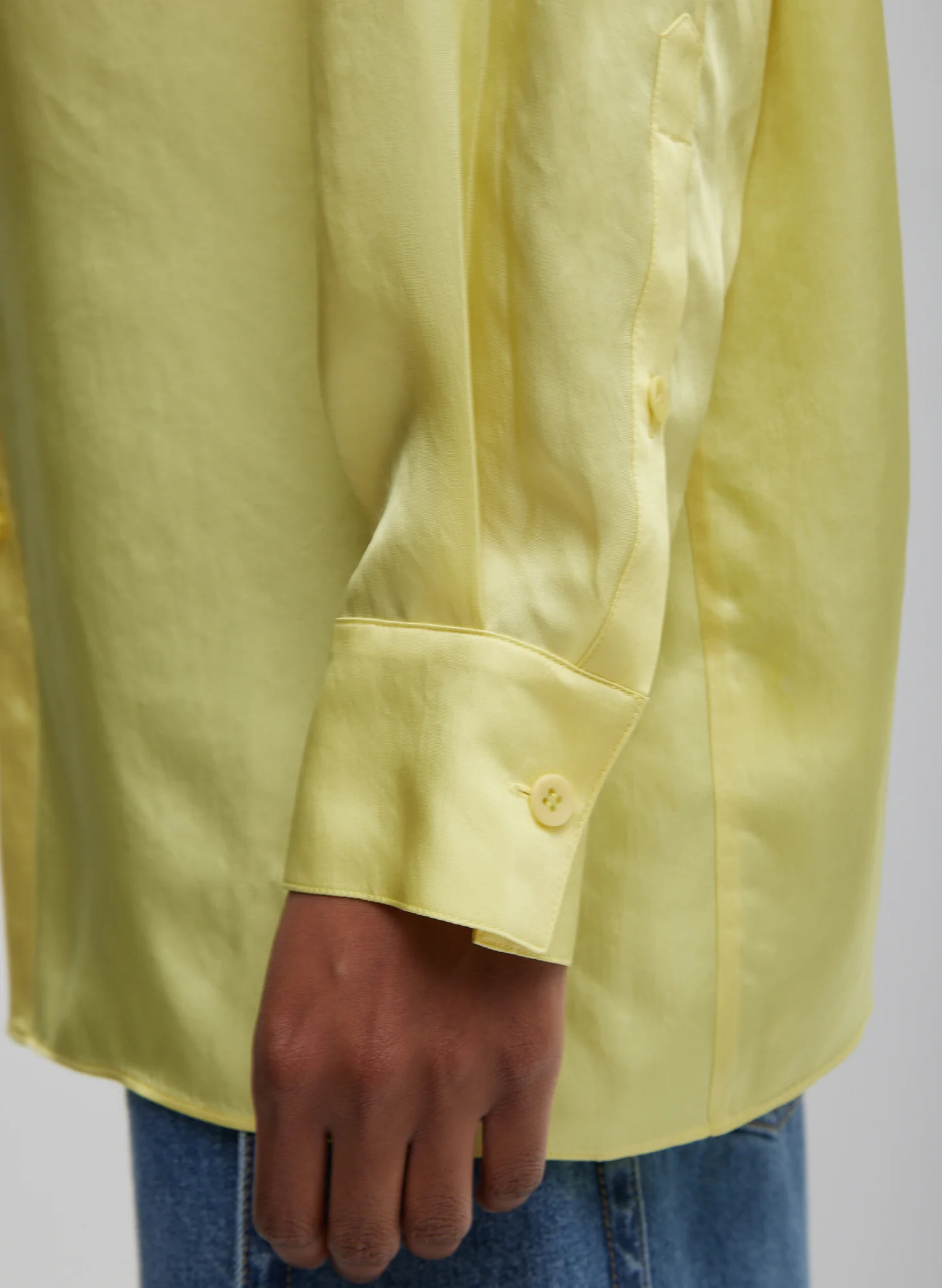 Spring Acetate Shirt With Cocoon Back - Image 2