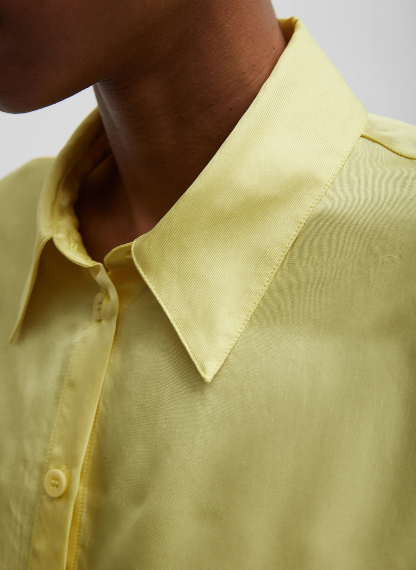 Spring Acetate Shirt With Cocoon Back - Image 3