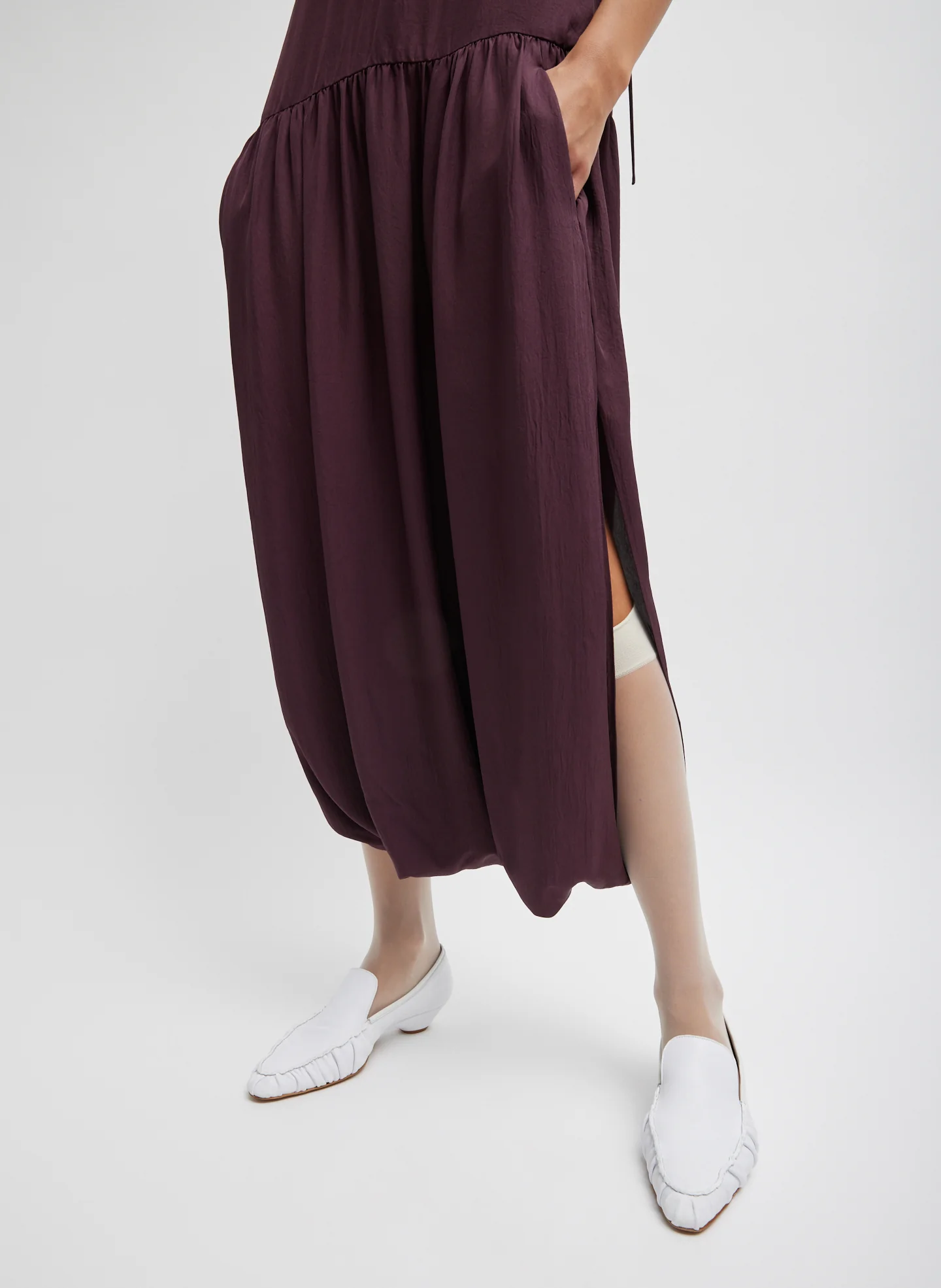 Spring Acetate Strappy Jalouise Dress - Image 3