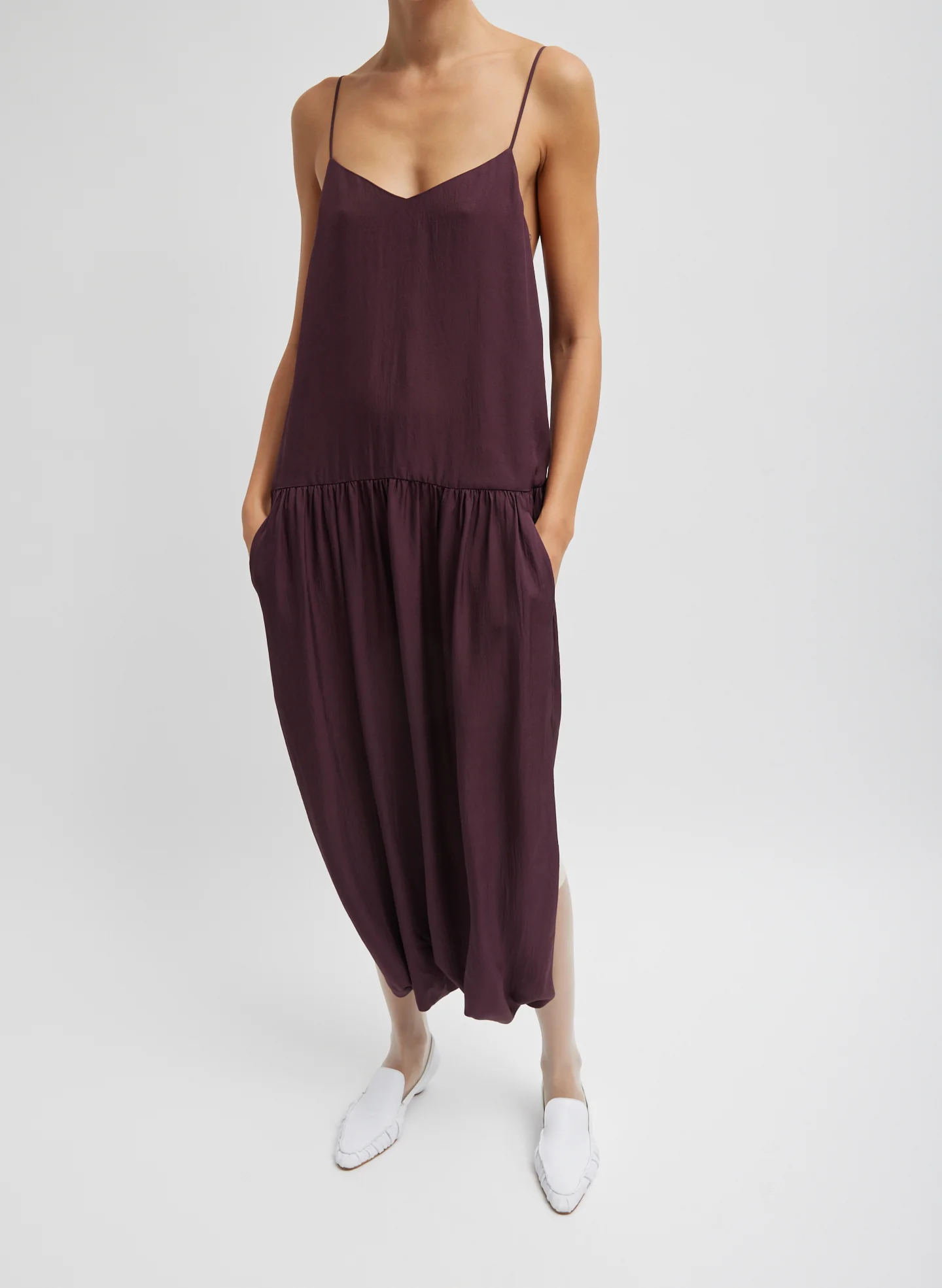 Spring Acetate Strappy Jalouise Dress - Image 4