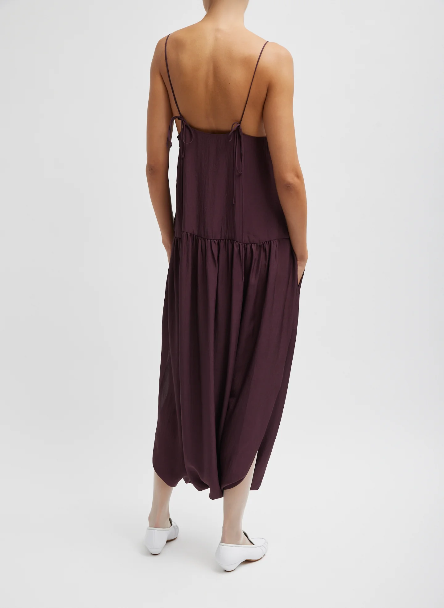 Spring Acetate Strappy Jalouise Dress - Image 5