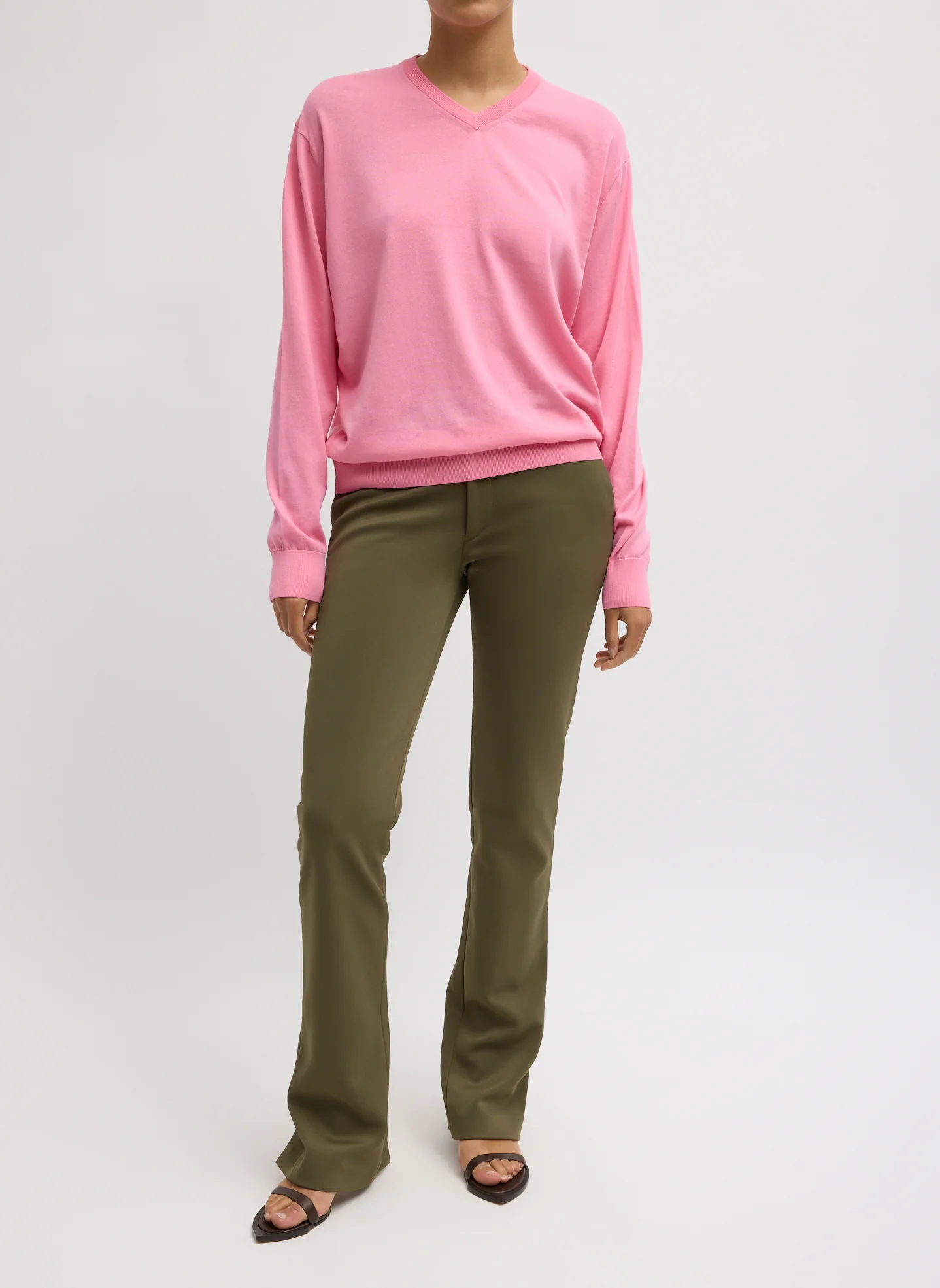 Spring Bonded Twill Elfie Trousers With Slits - Image 9