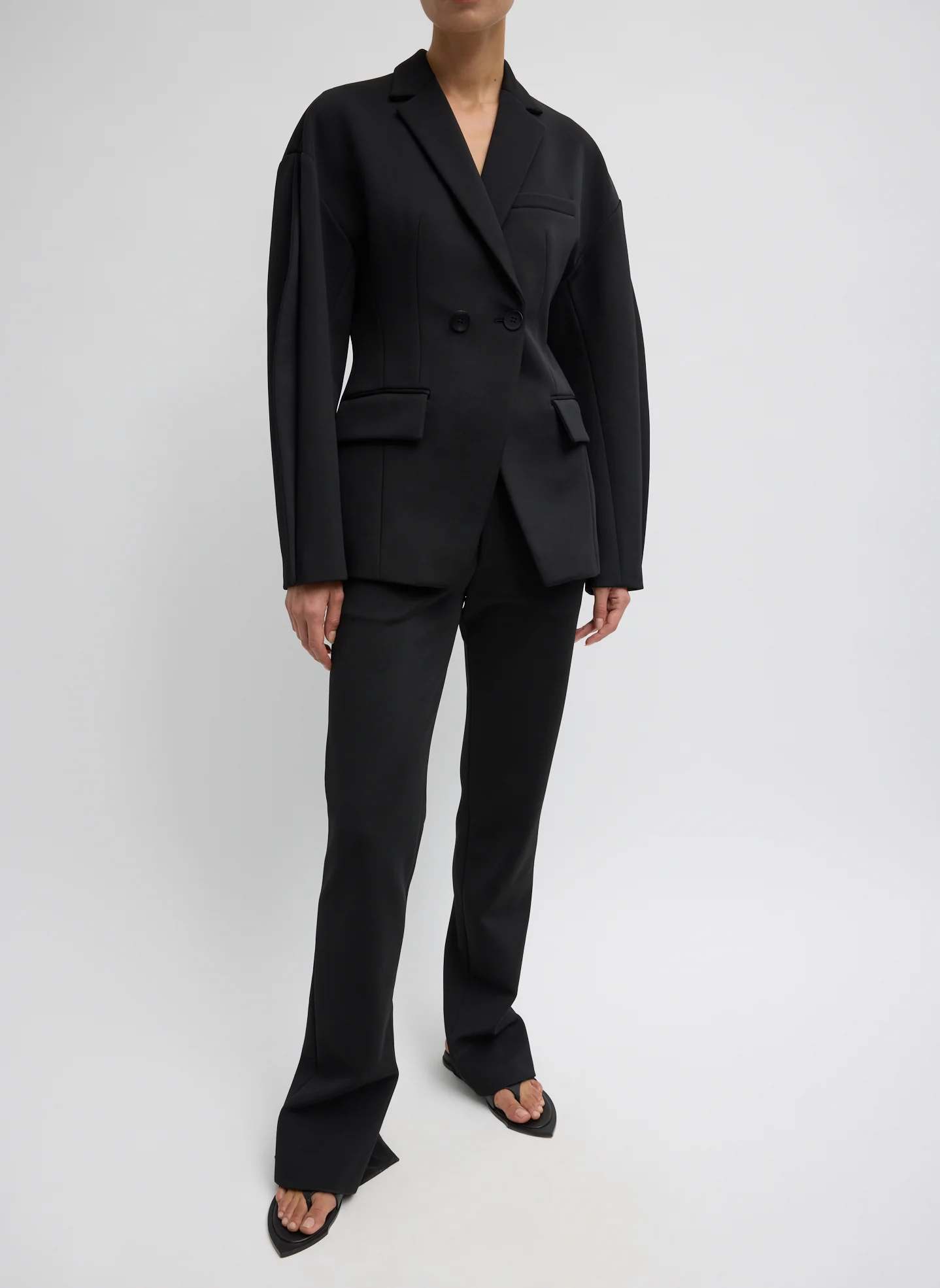 Spring Bonded Twill Sculpted Blazer