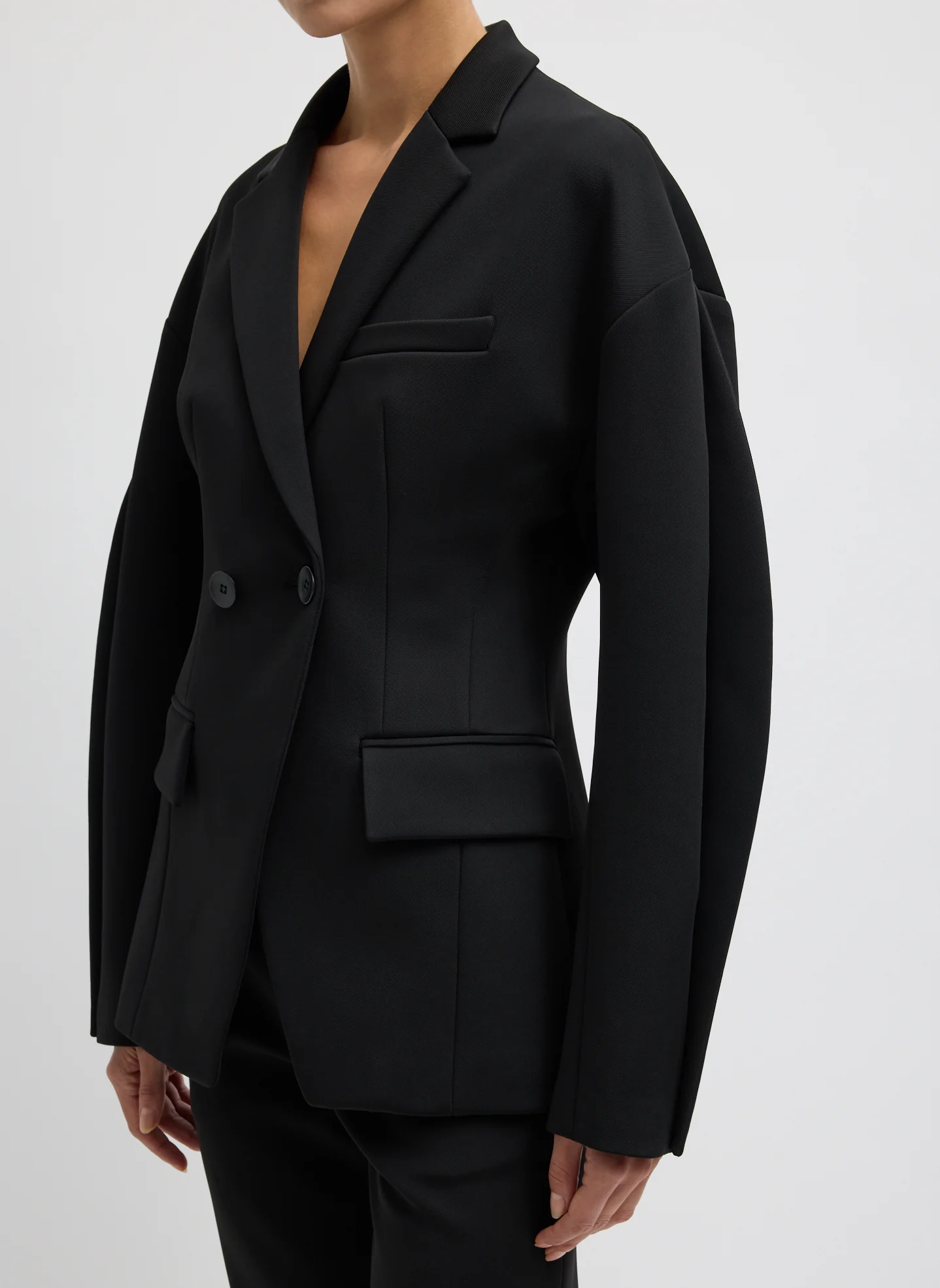 Spring Bonded Twill Sculpted Blazer - Image 5