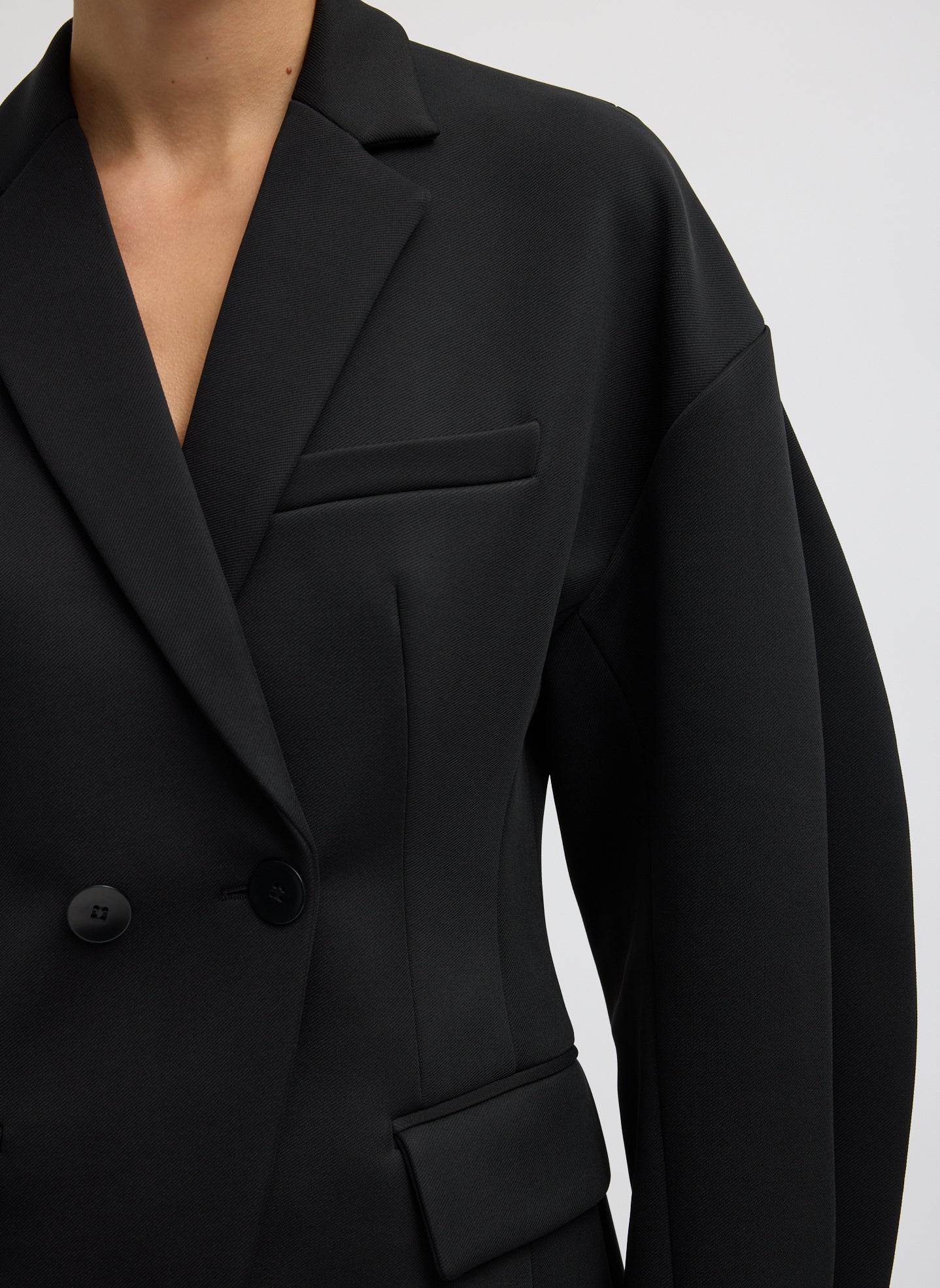 Spring Bonded Twill Sculpted Blazer - Image 7