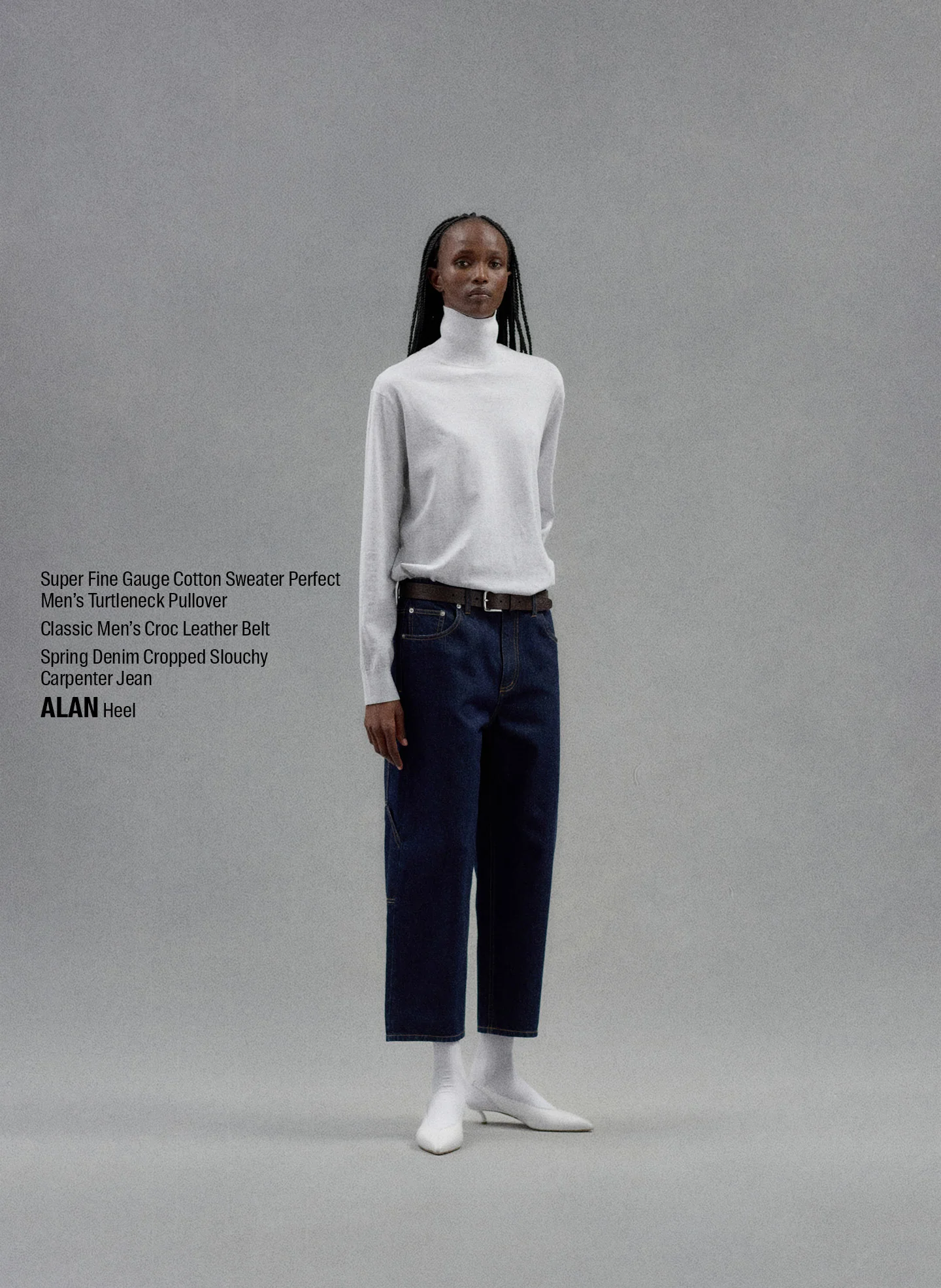 Spring Denim Cropped Slouchy Cargo Jean - Image 2