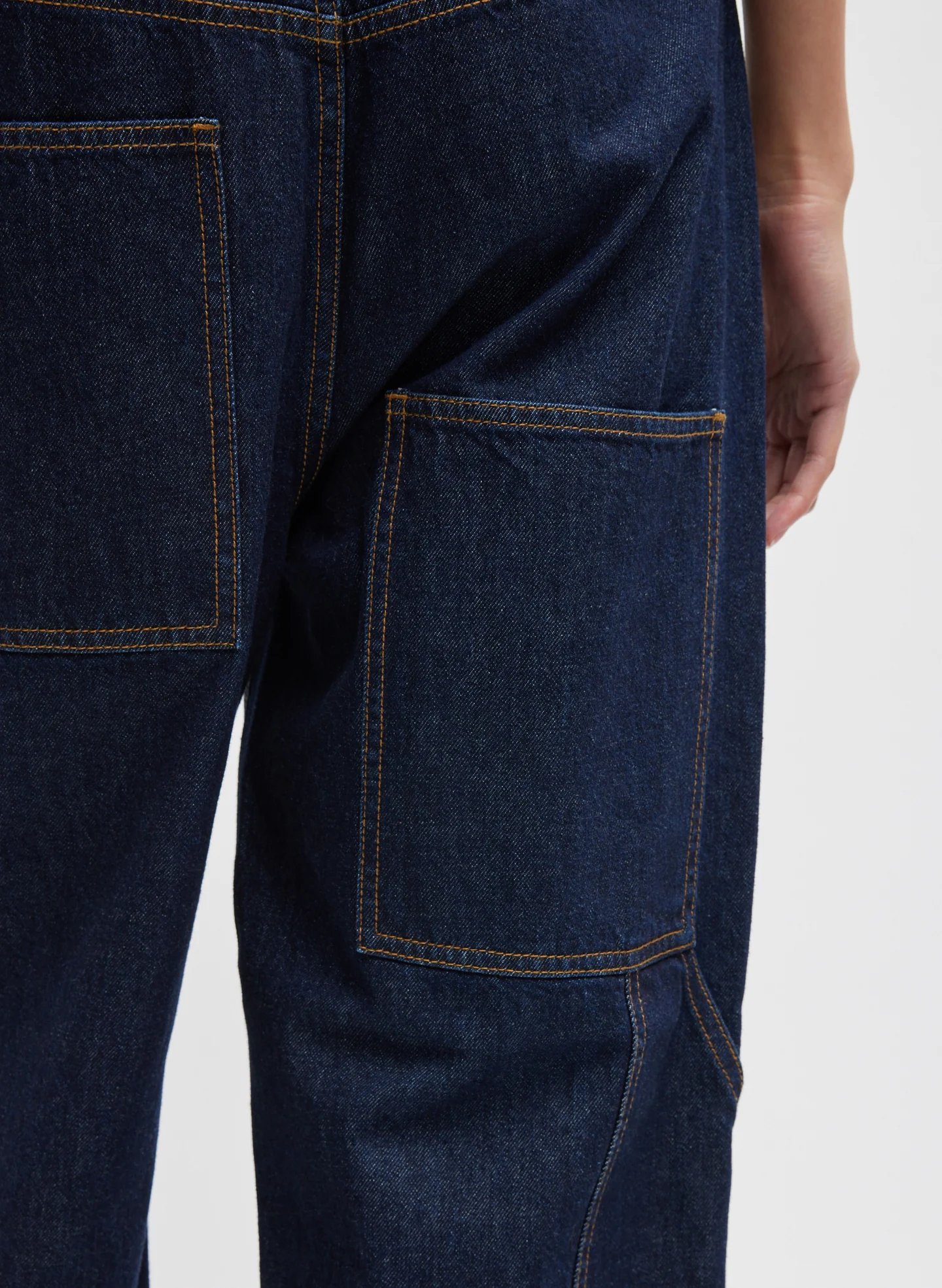 Spring Denim Cropped Slouchy Cargo Jean - Image 3