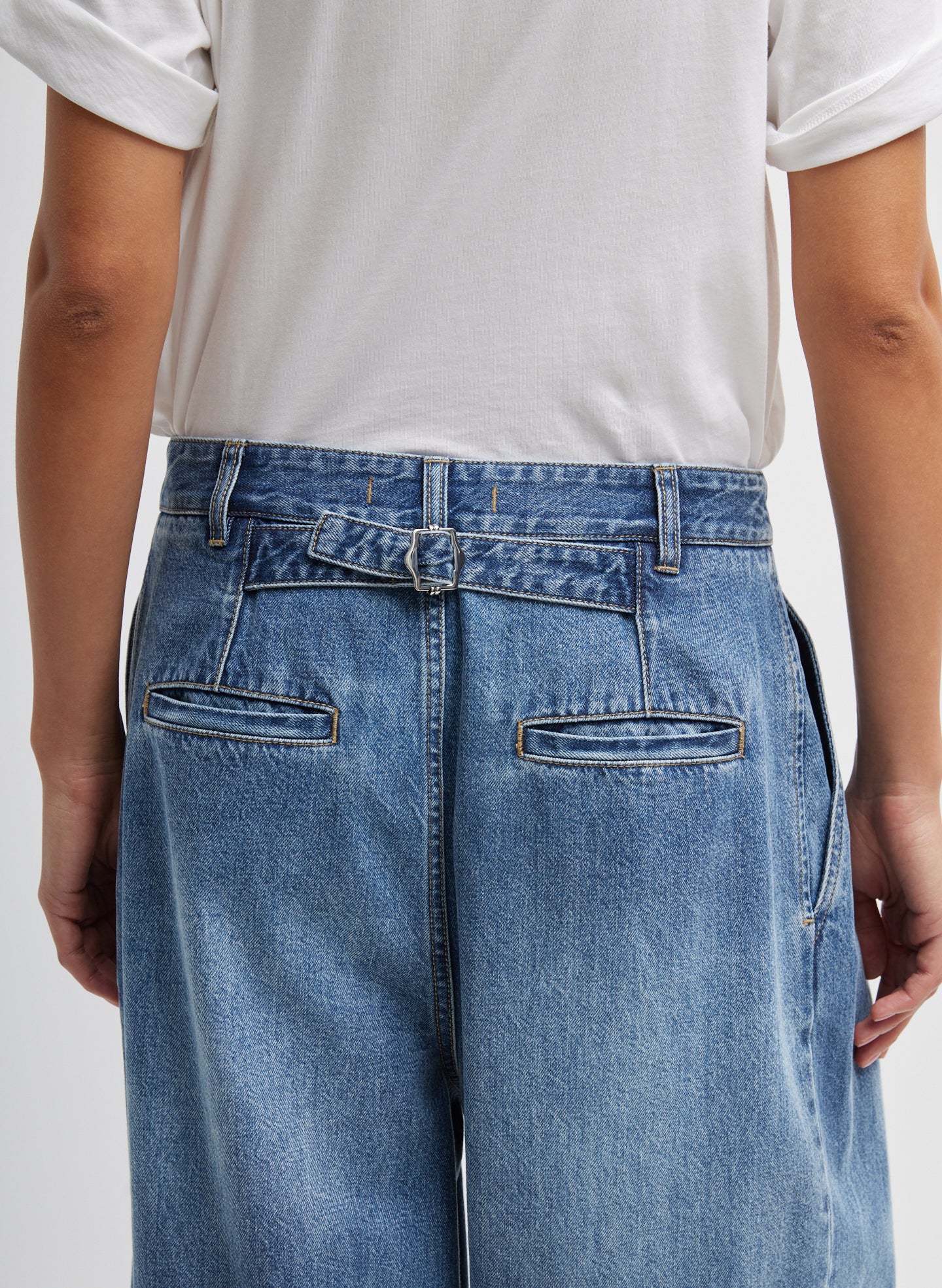 Spring Denim Triple Pleat Jean - Image 11