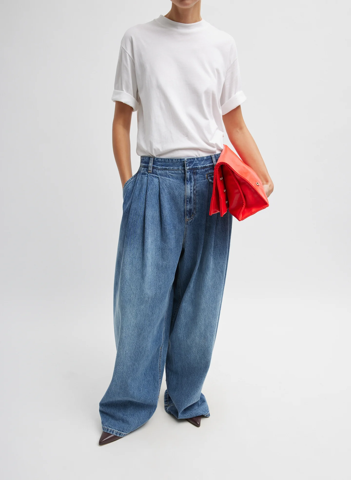 Spring Denim Triple Pleat Jean - Image 7