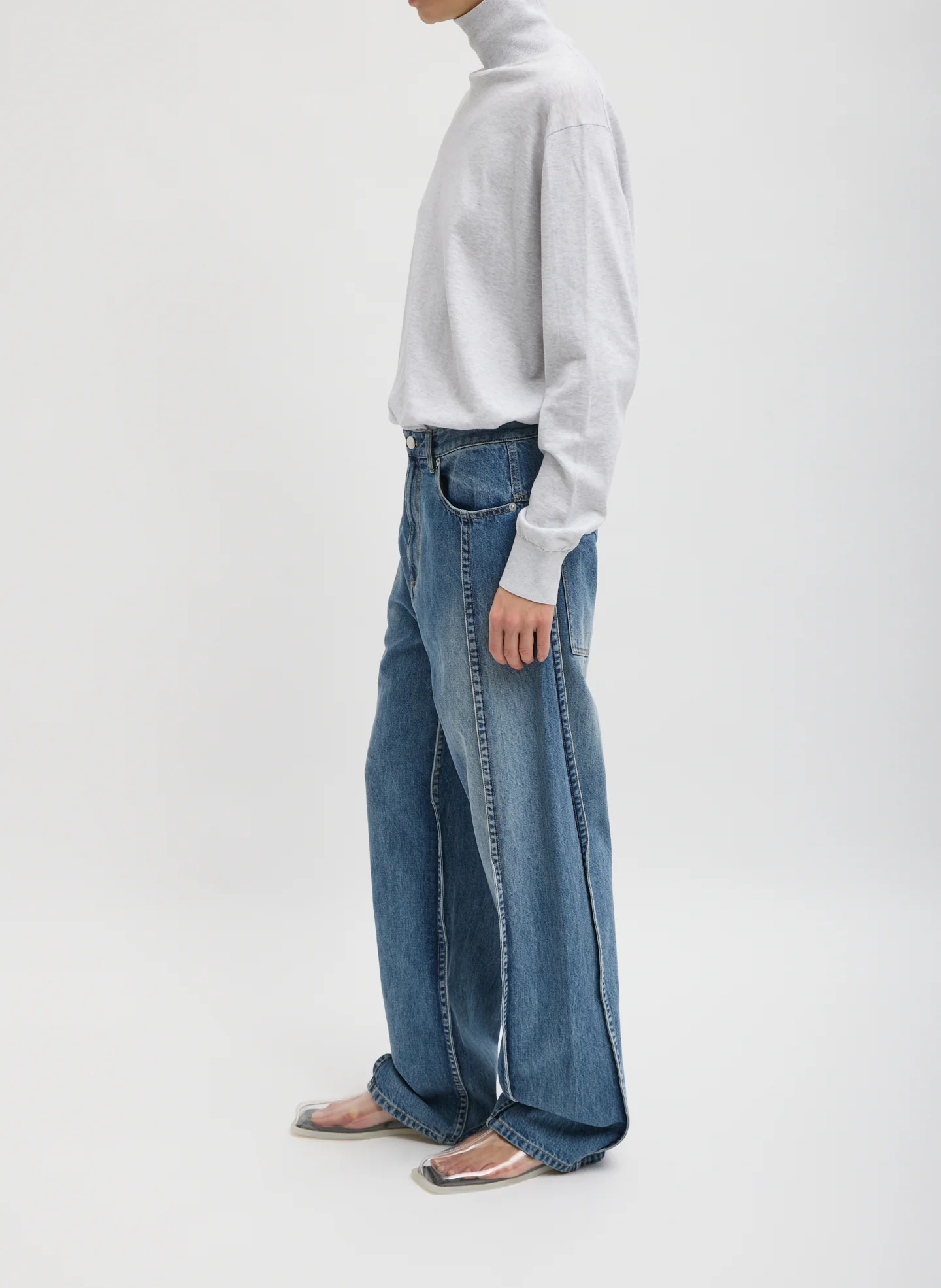 Spring Denim Tuck Jean - Image 4