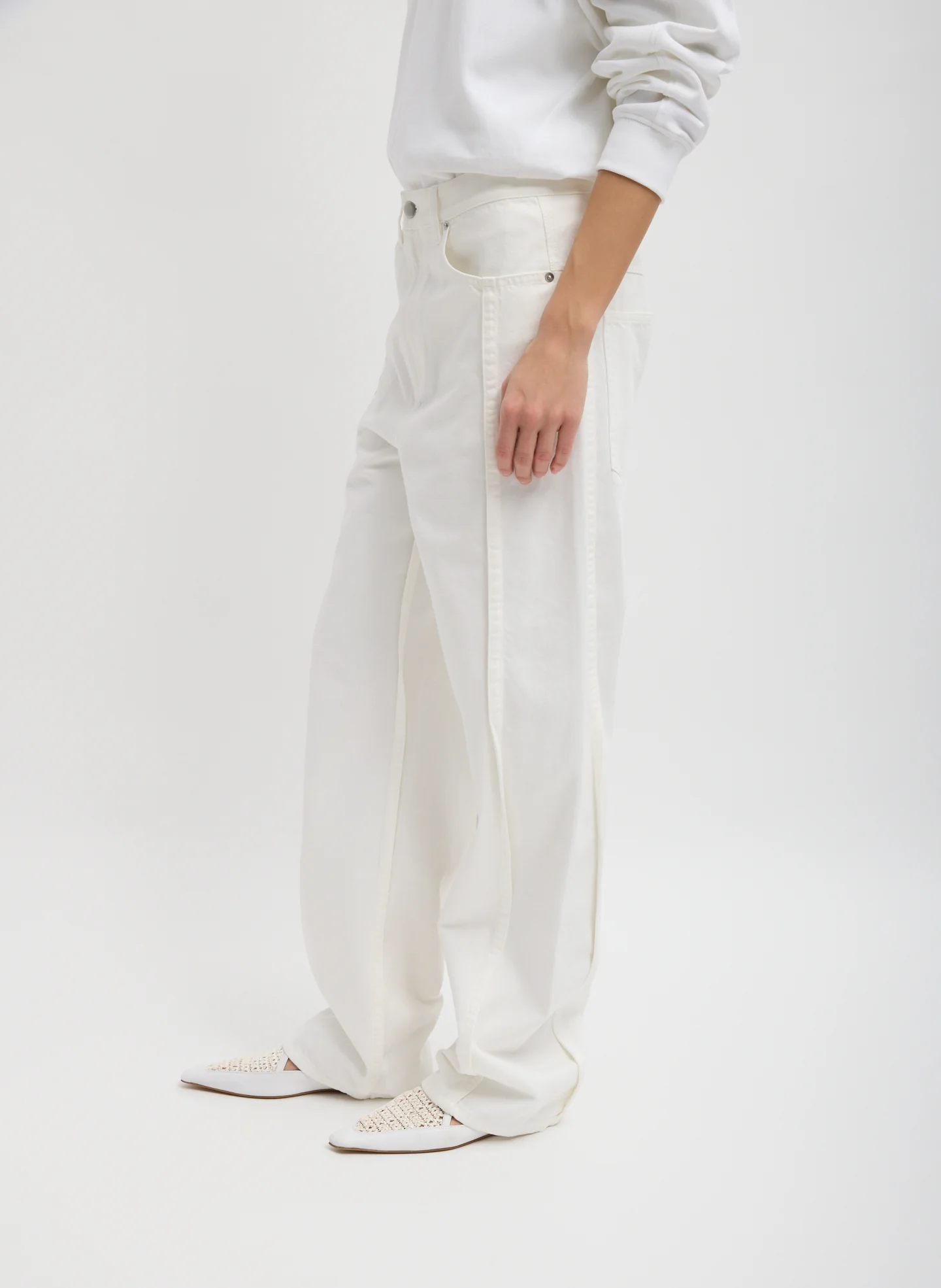 Spring Denim Tuck Jean