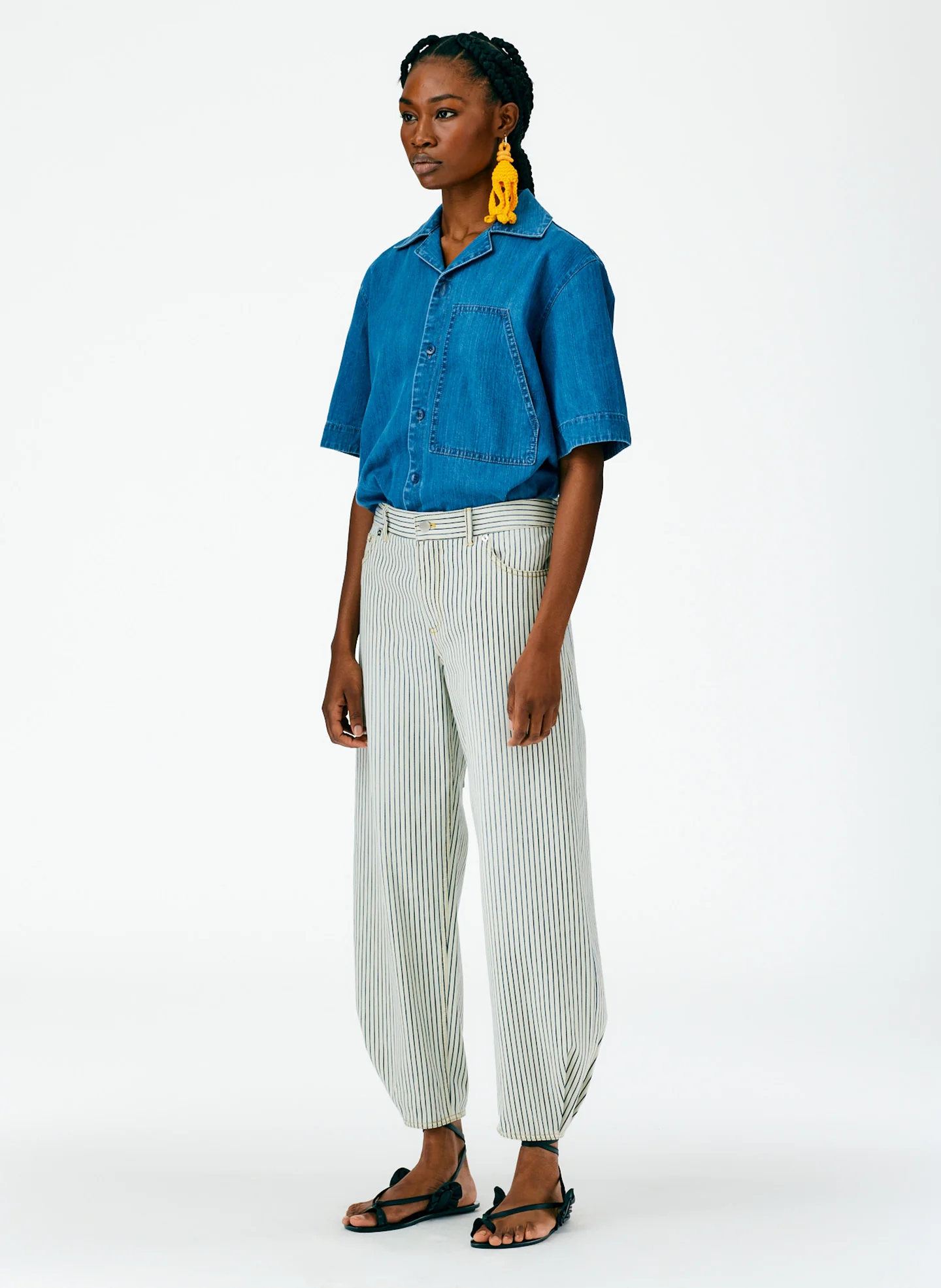 Stone Wash Striped Brancusi Jean - Regular - Image 2