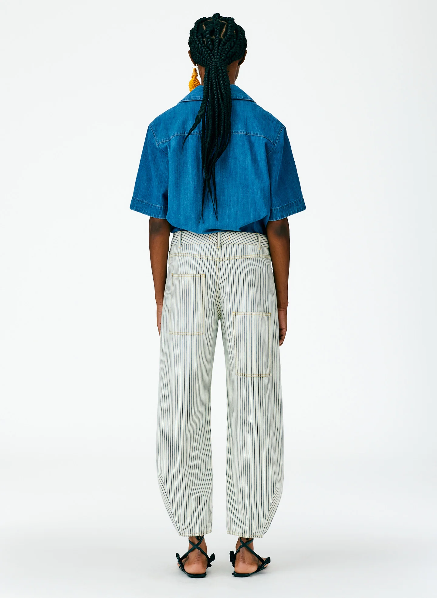 Stone Wash Striped Brancusi Jean - Regular - Image 4
