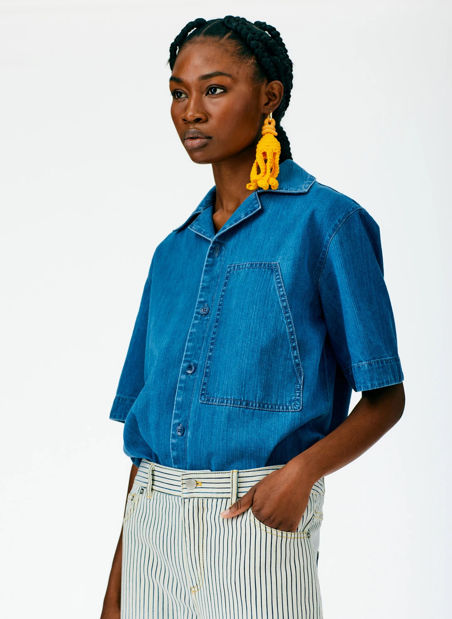 Stone Wash Striped Brancusi Jean - Regular - Image 6