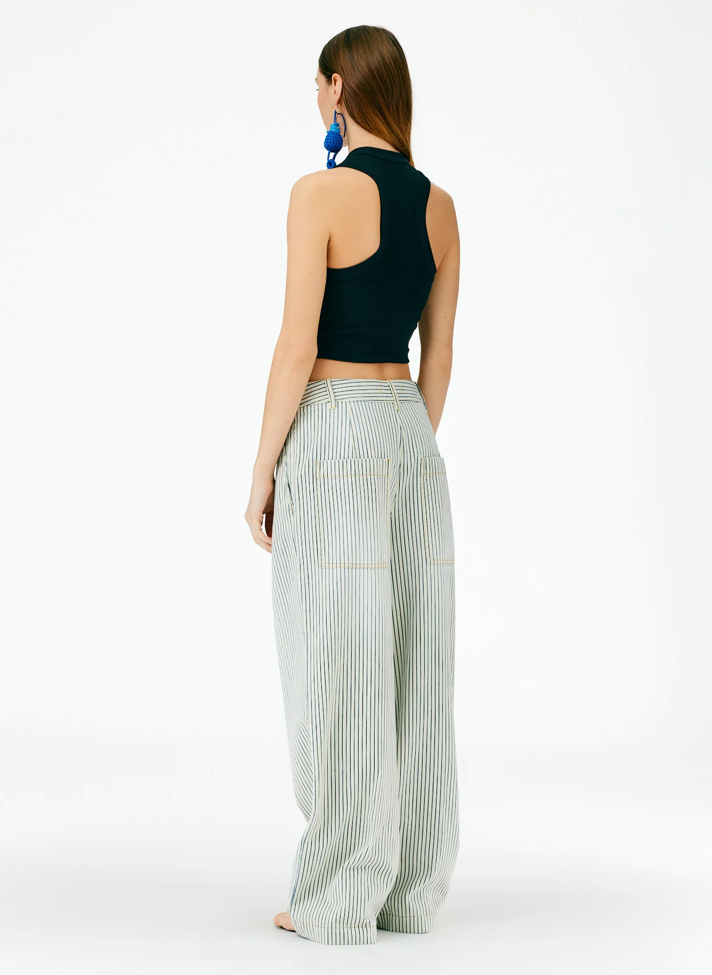 Stone Wash Striped Stella Jean - Image 4