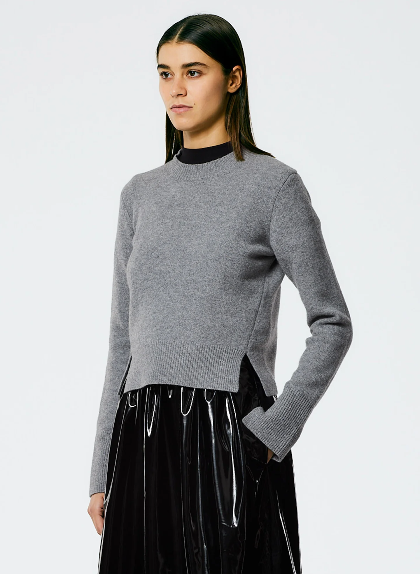 Stretch Cashmere Crewneck Pullover - Image 3