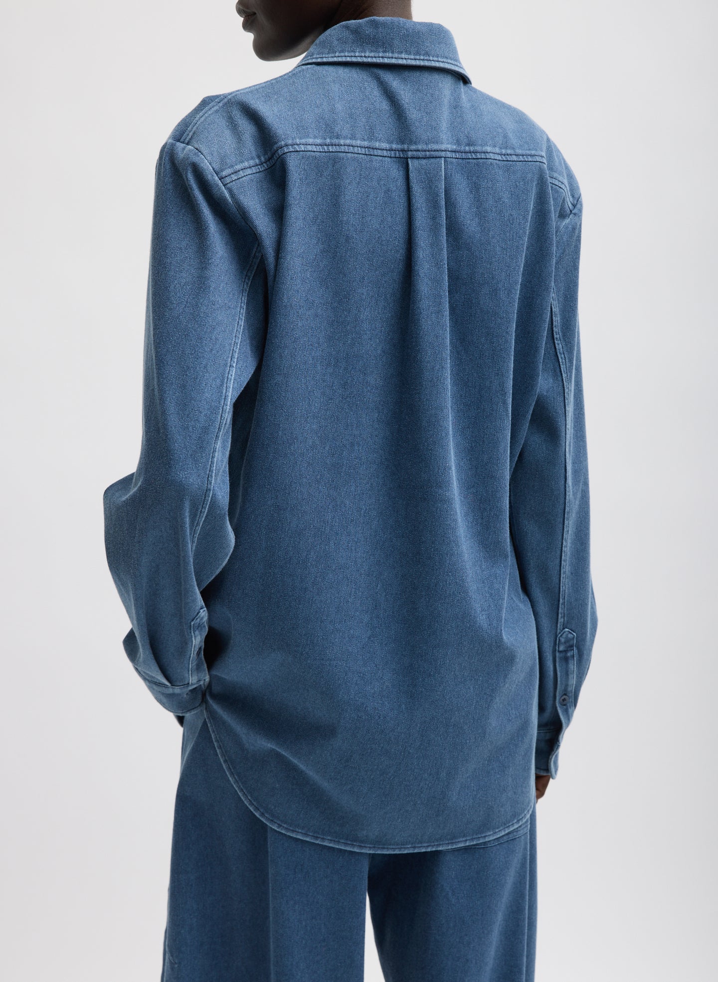 Stretch Denim Easy Shirt - Image 2