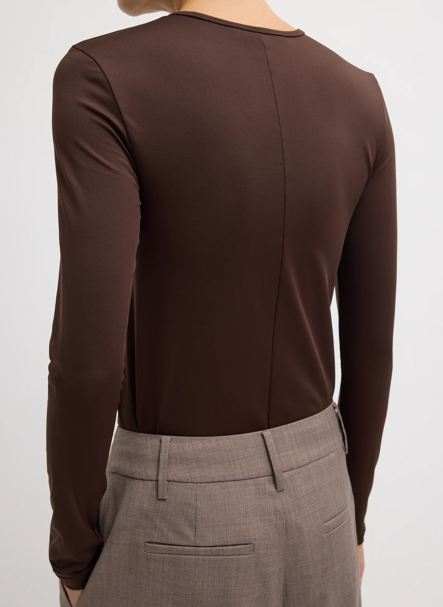 Stretch Light Weight Tech Knit Crewneck Pullover T-Shirt - Image 4