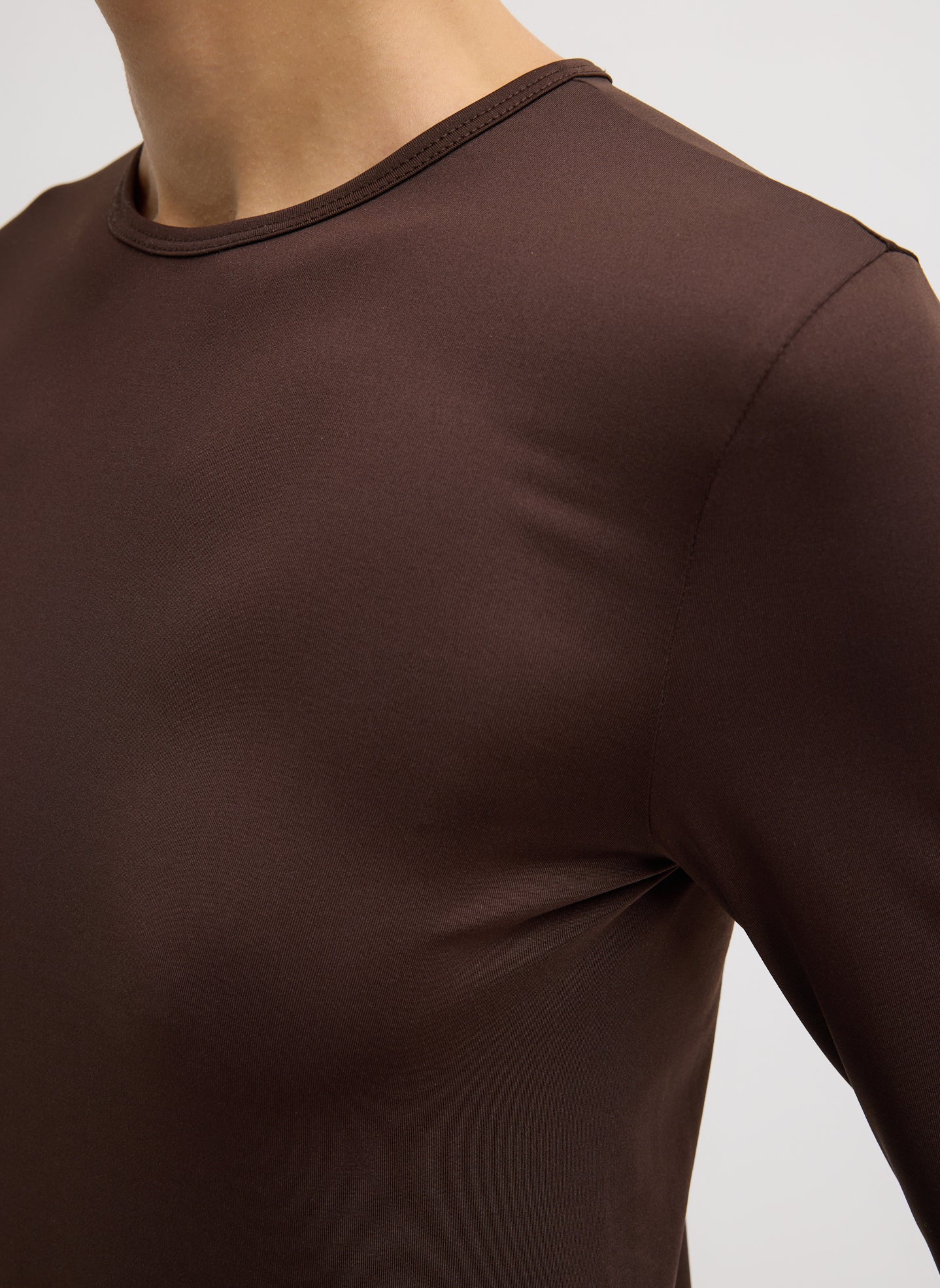 Stretch Light Weight Tech Knit Crewneck Pullover T-Shirt - Image 6