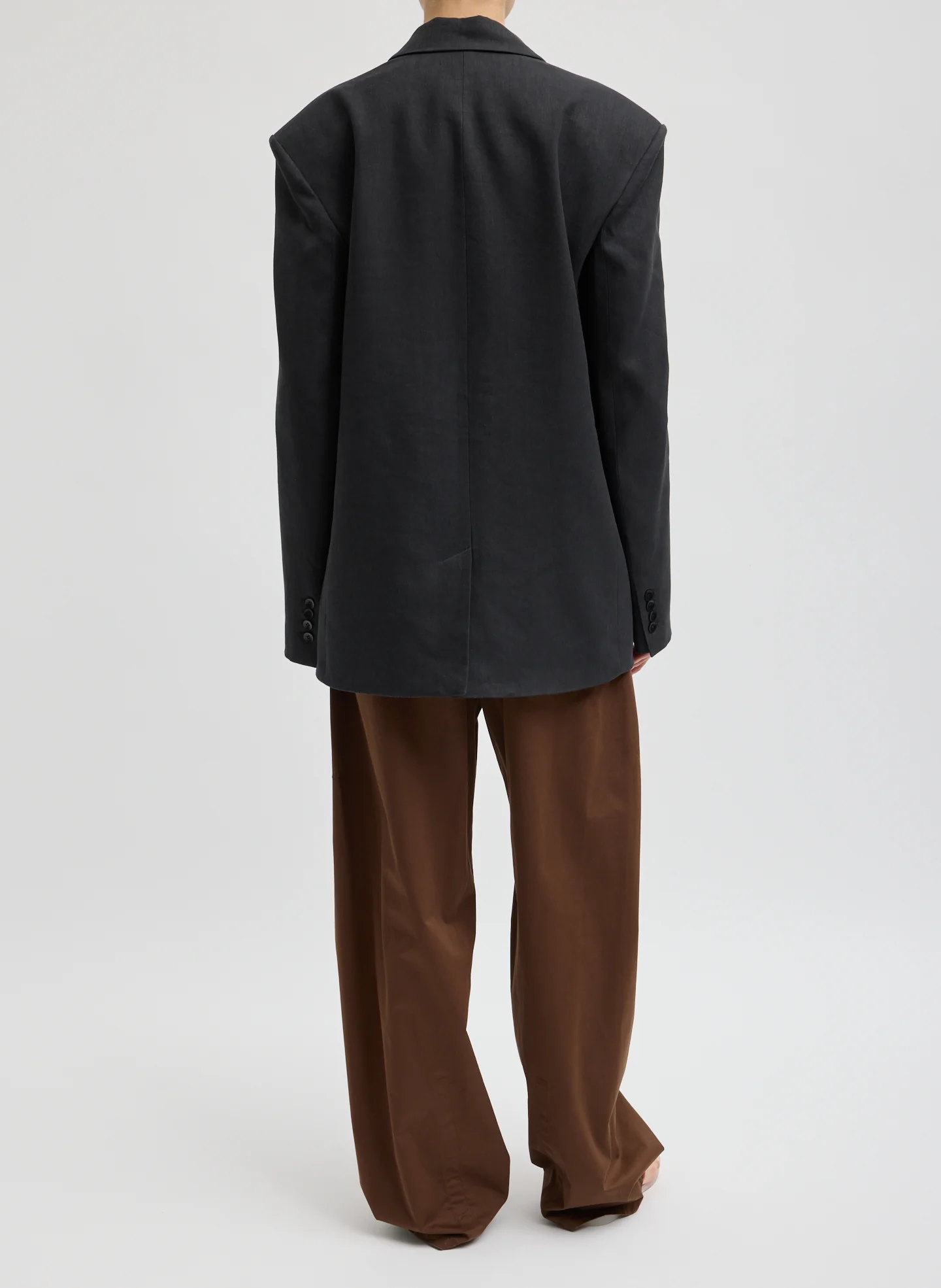 Stretch Linen Viscose Side Cut Blazer - Image 4