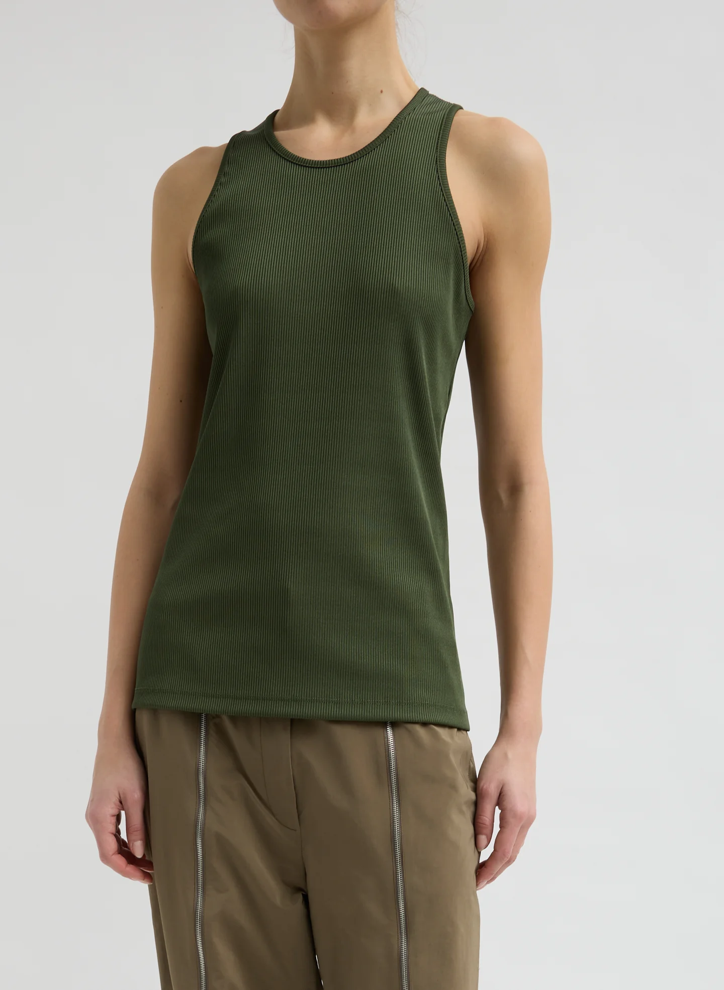 Stretch Luxe Ribbed Tank Top