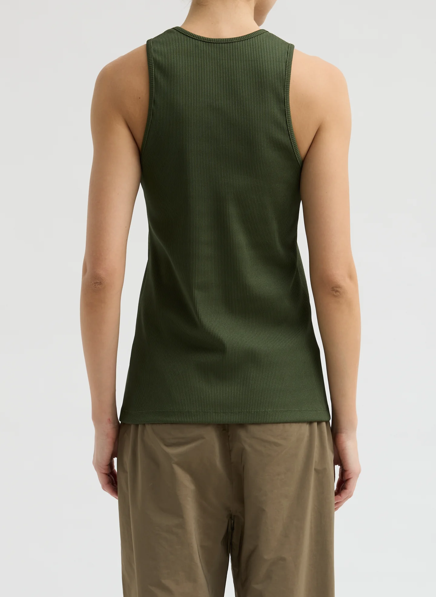 Stretch Luxe Ribbed Tank Top - Image 3