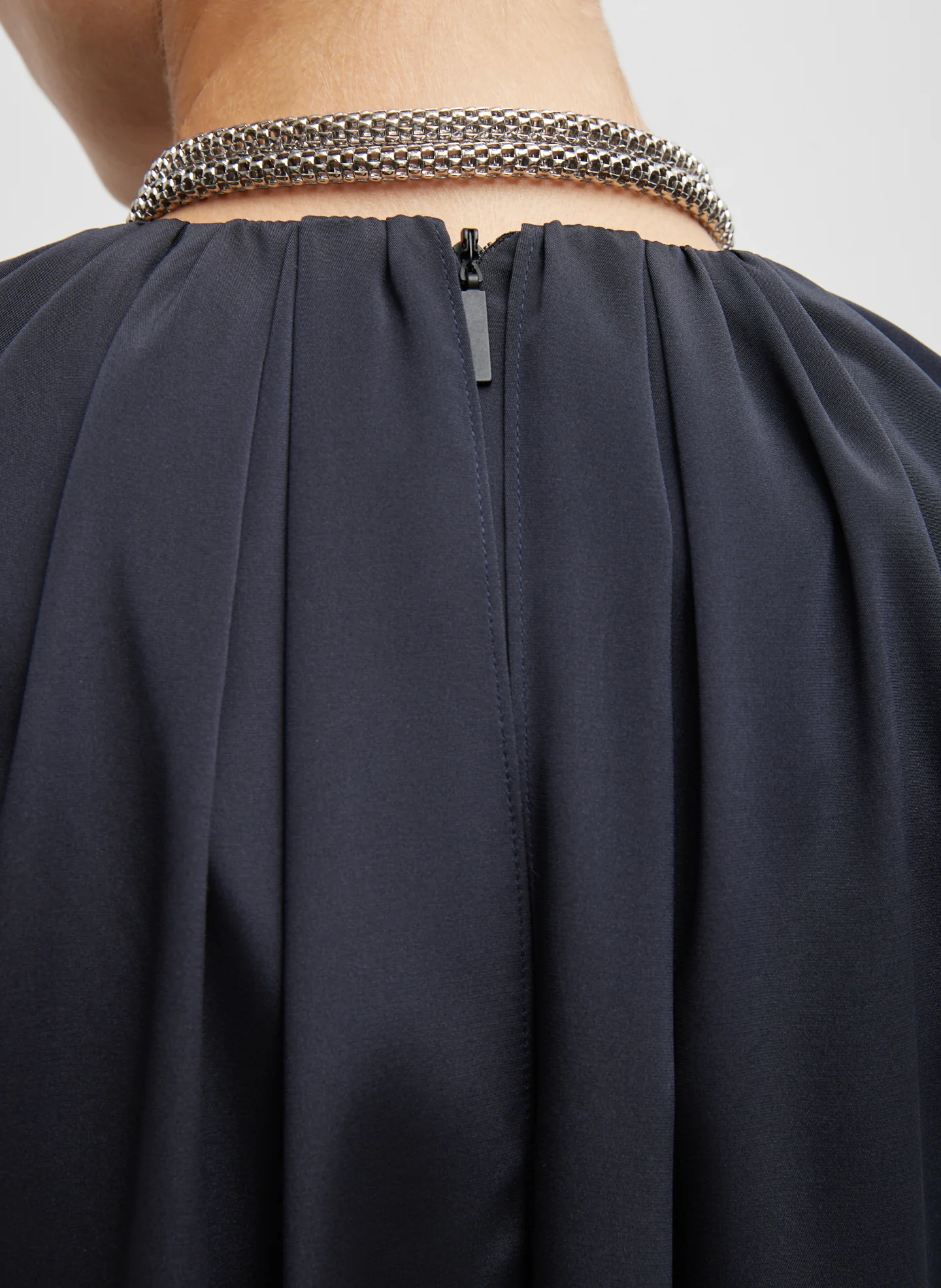Stretch Silk Nylon Cape Top - Image 3