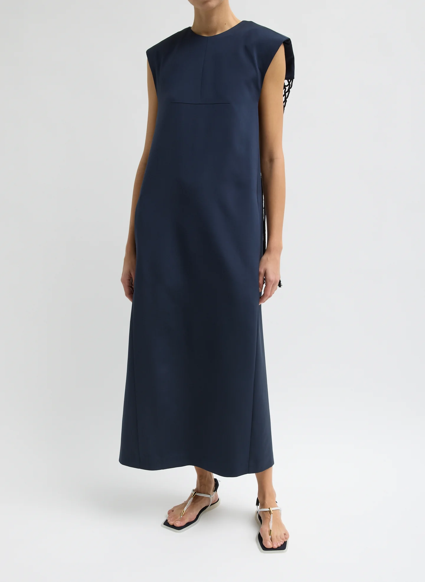 Stretch Silk Nylon Macrame Dress - Image 3