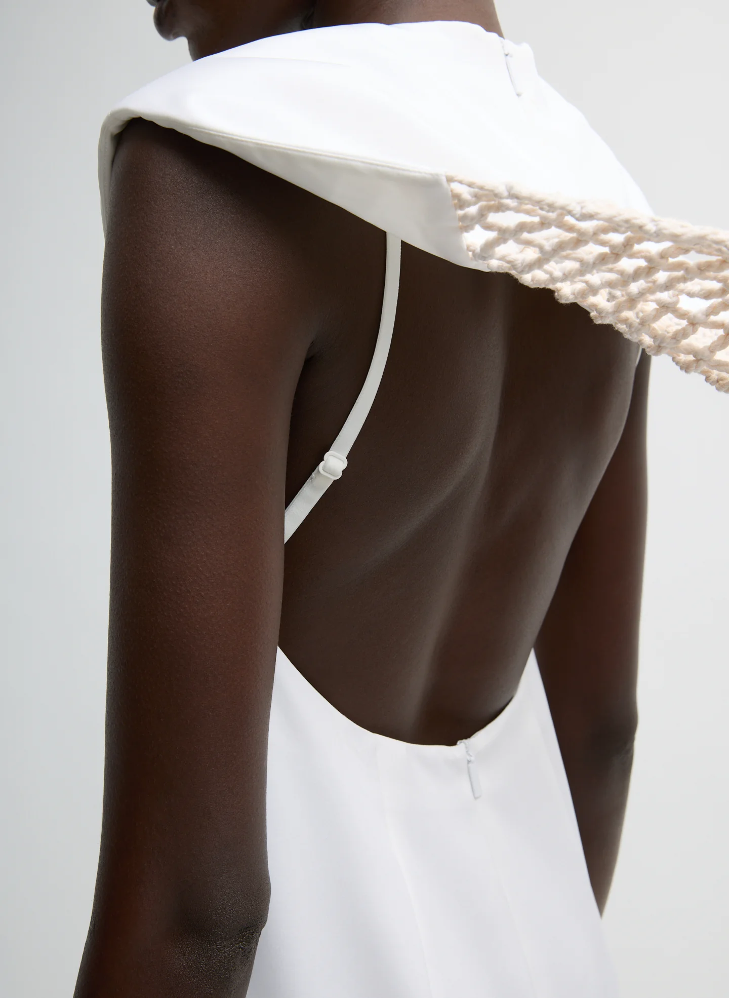 Stretch Silk Nylon Macrame Dress - Image 5