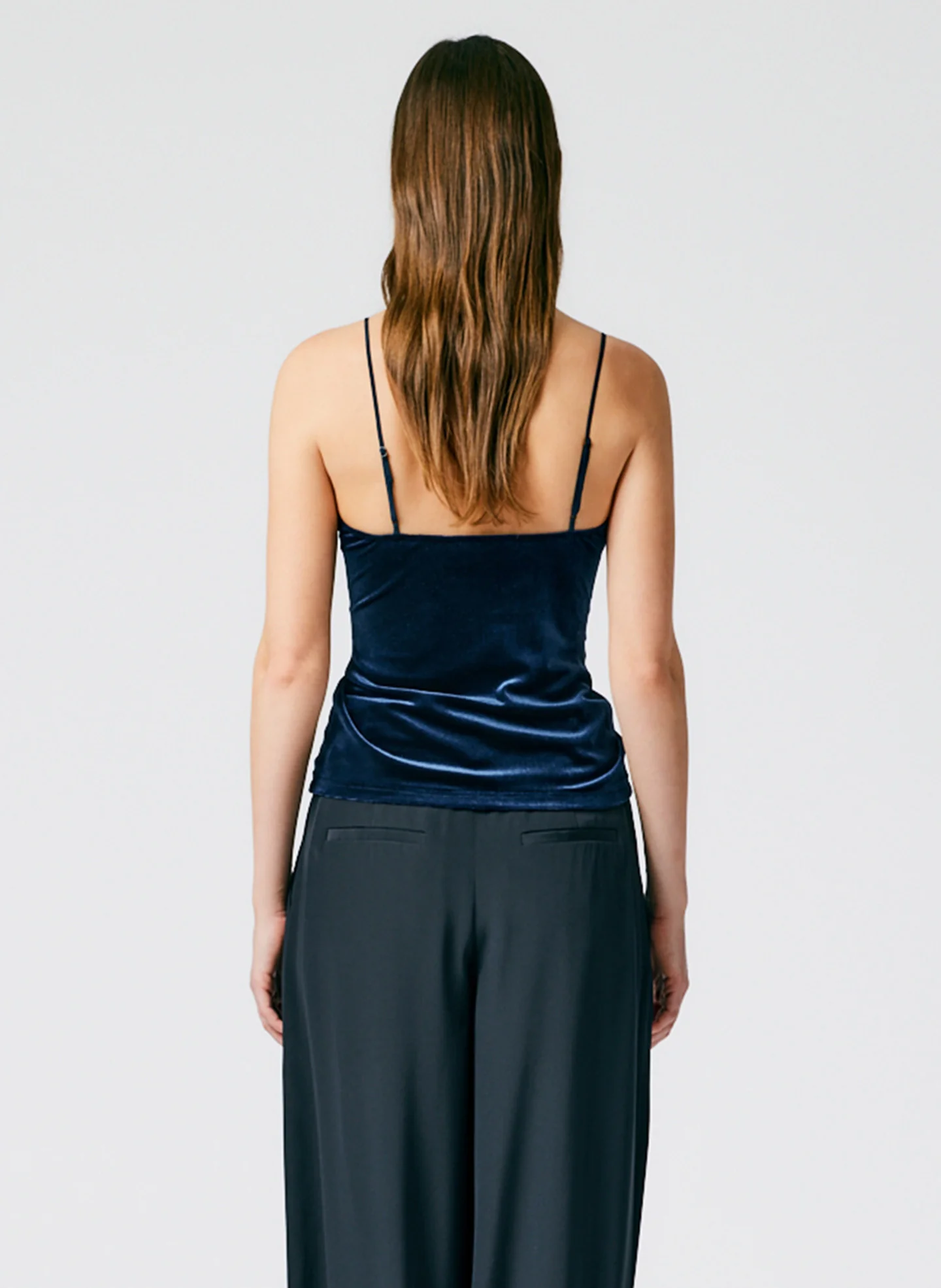 Stretch Velvet Ruched Cami - Image 4