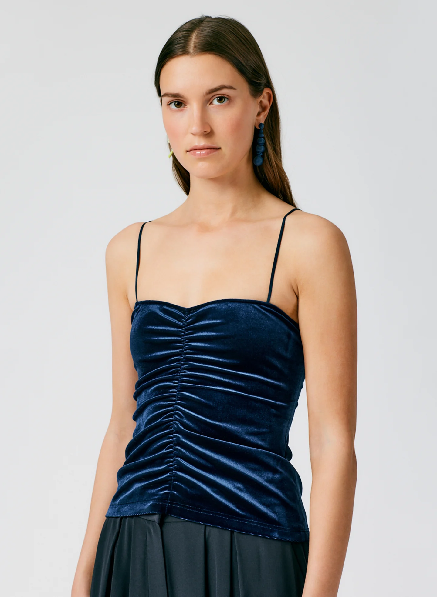 Stretch Velvet Ruched Cami - Image 5
