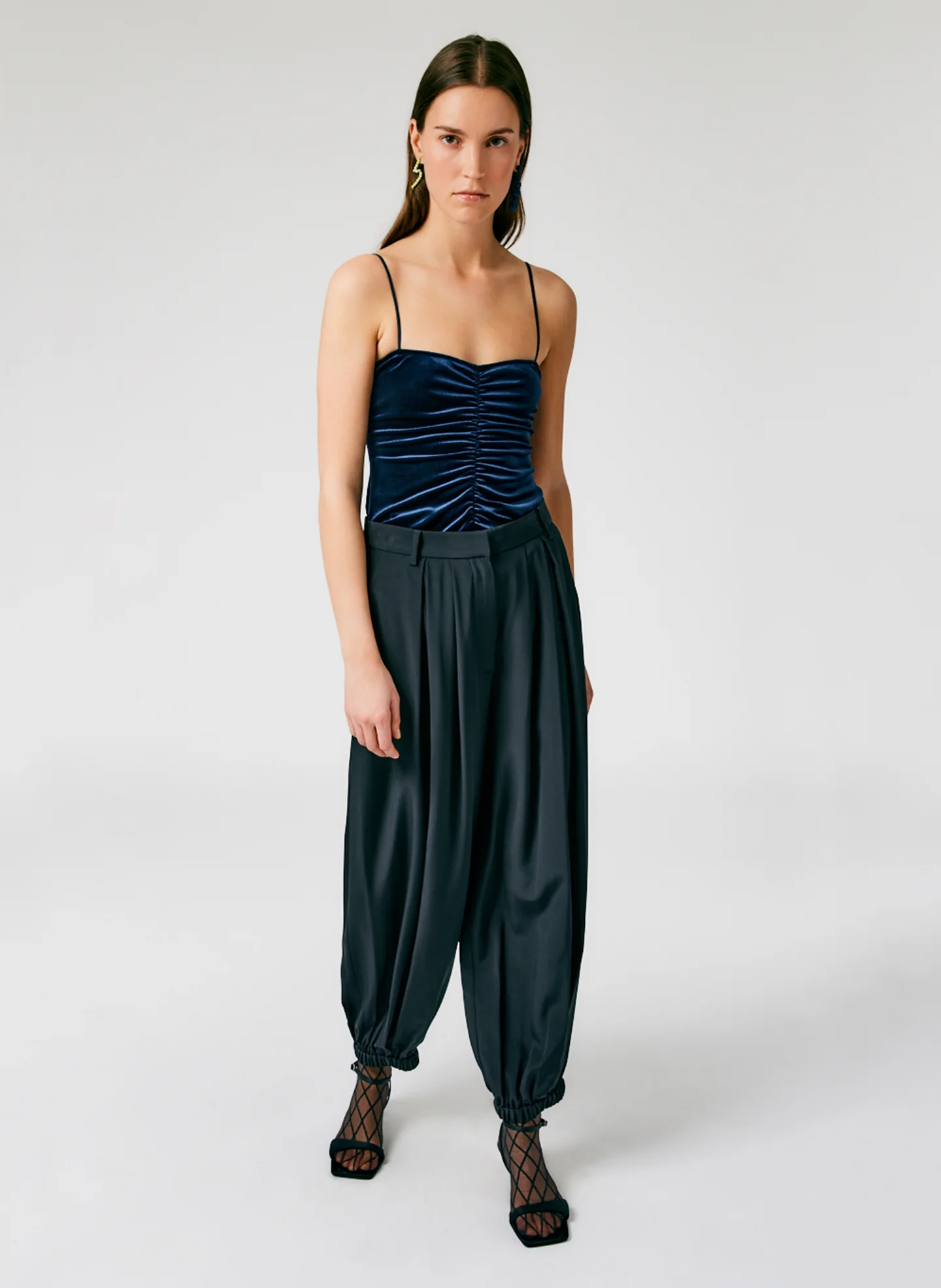 Stretch Velvet Ruched Cami - Image 6