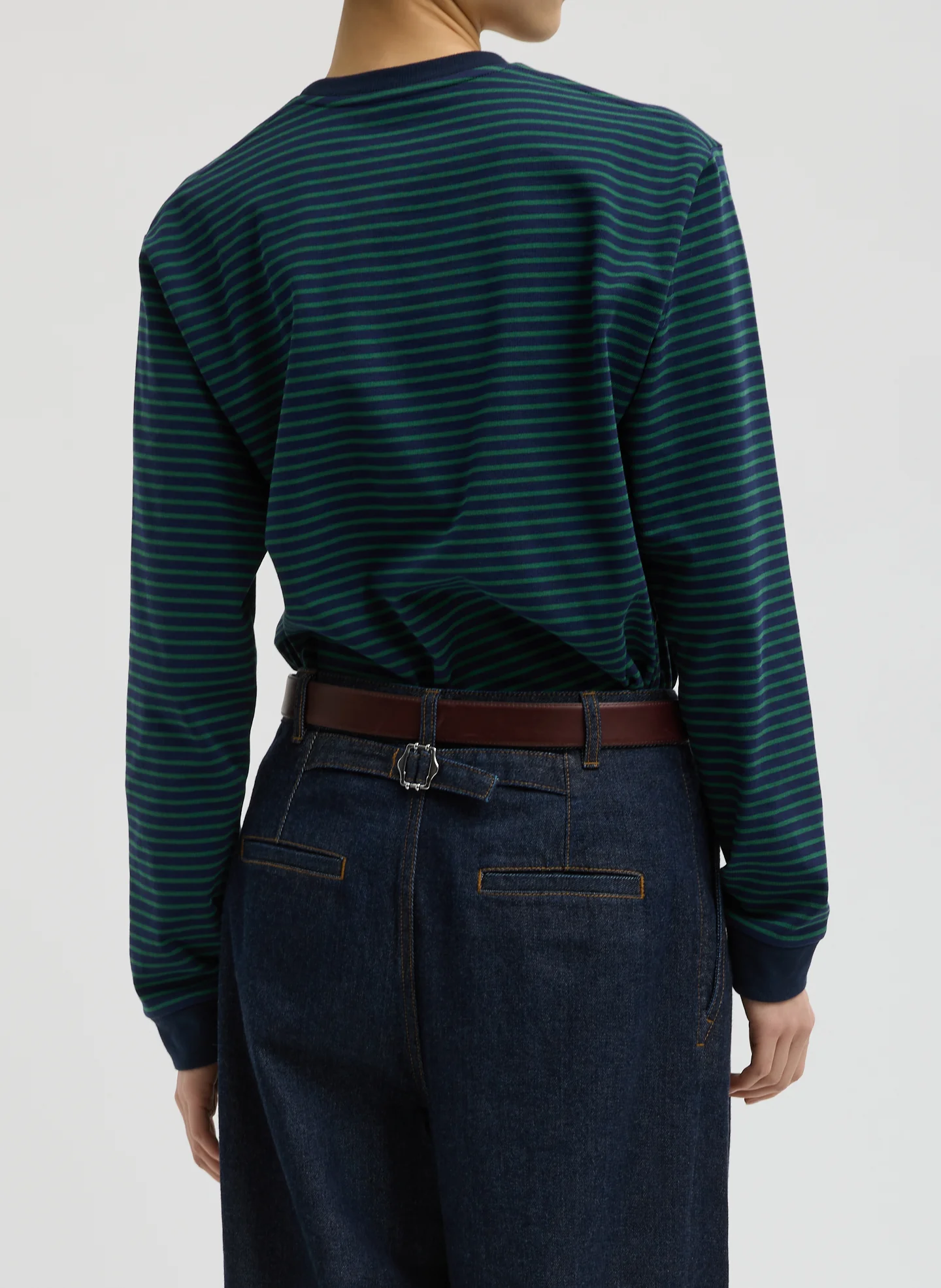 Striped Perfect Unisex Long Sleeve T-Shirt - Image 4