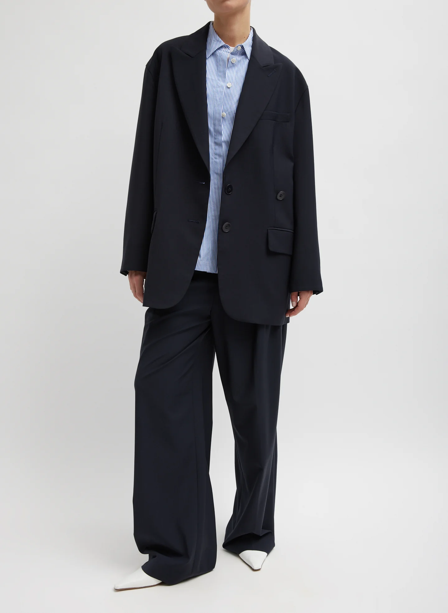 Striped Shirting Gabe Oversized Shirt - Image 4