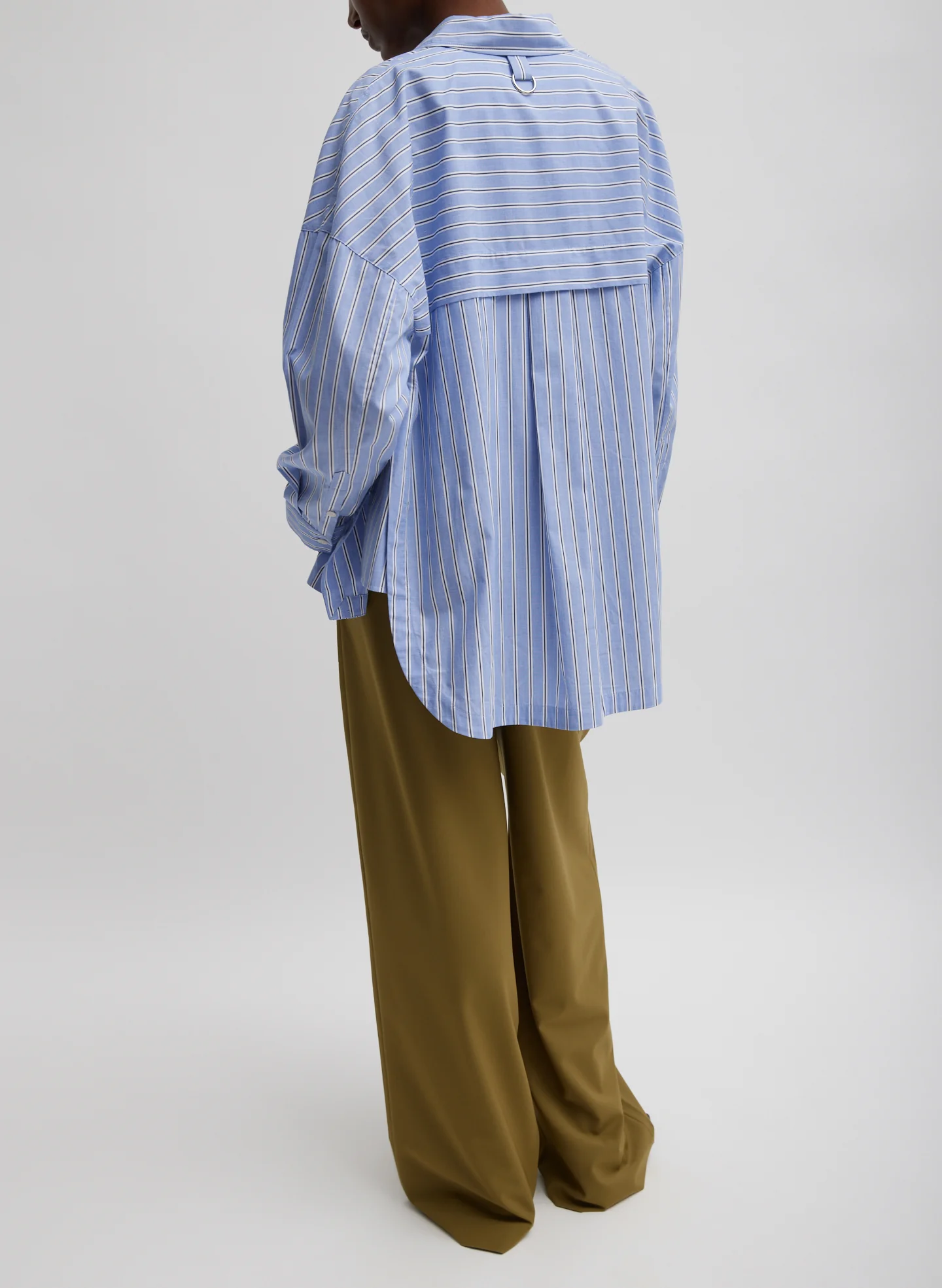 Striped Shirting Gabe Oversized Shirt - Image 5