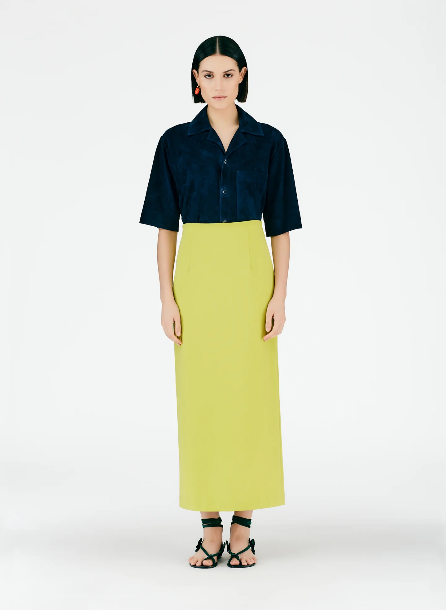 Structured Knit Pencil Skirt